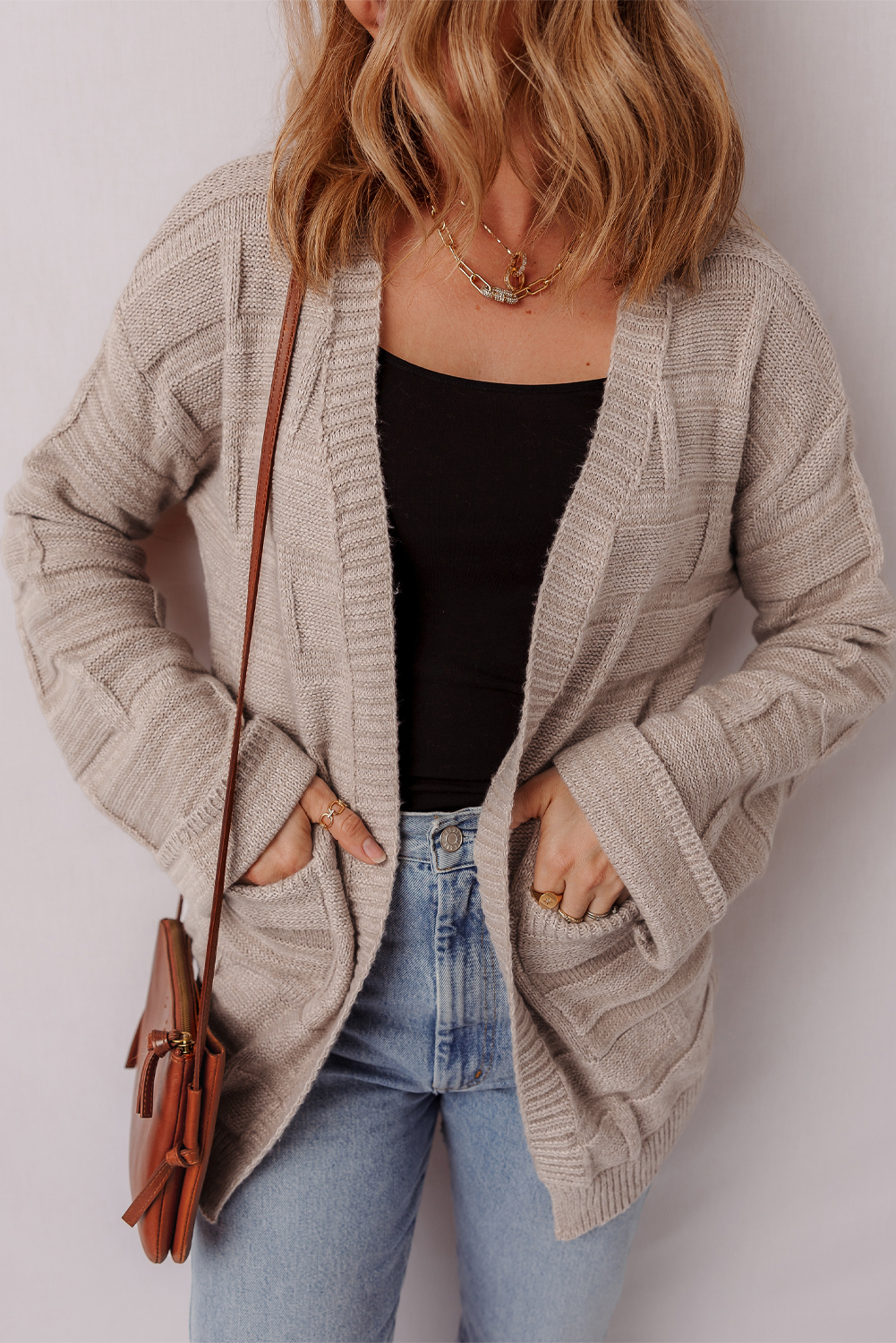 Stylish Long Sleeve Casual Cardigan in Delicacy Color - Perfect for Daily Wear - Detail View 6