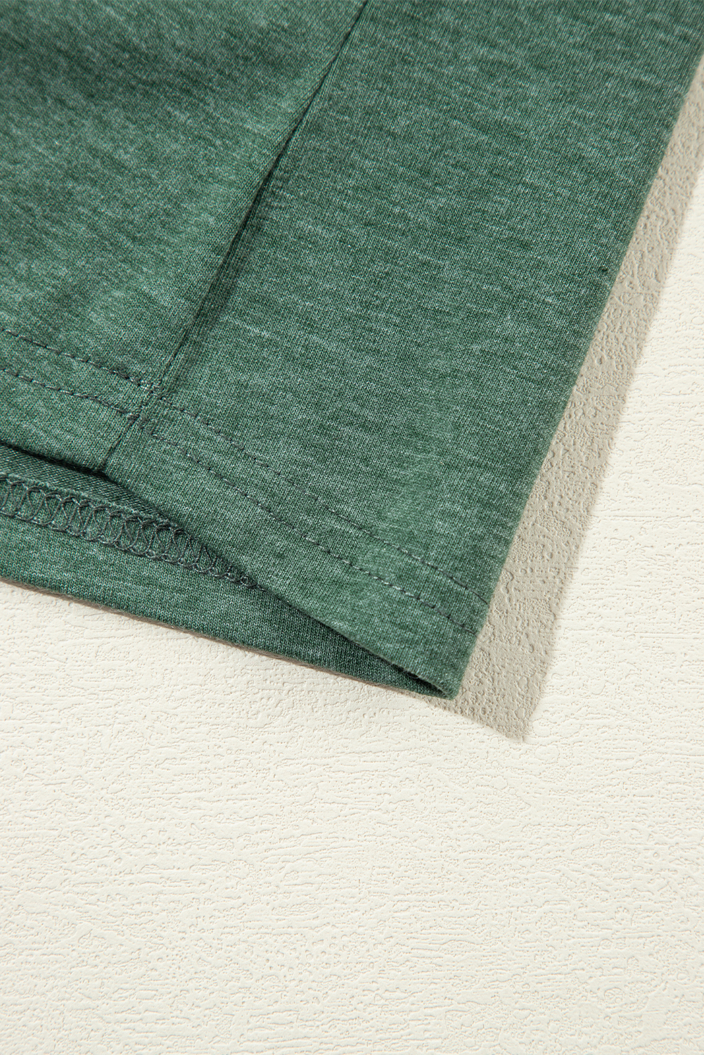 Women's Top, Blackish Green, Long Sleeve, Asymmetric Seam, Solid Color, Casual Wear, Round Neck, Pleated Details, Shift Silhouette, Daily Fashion, Comfortable, Trendy, Versatile, Tops - Detail View 12