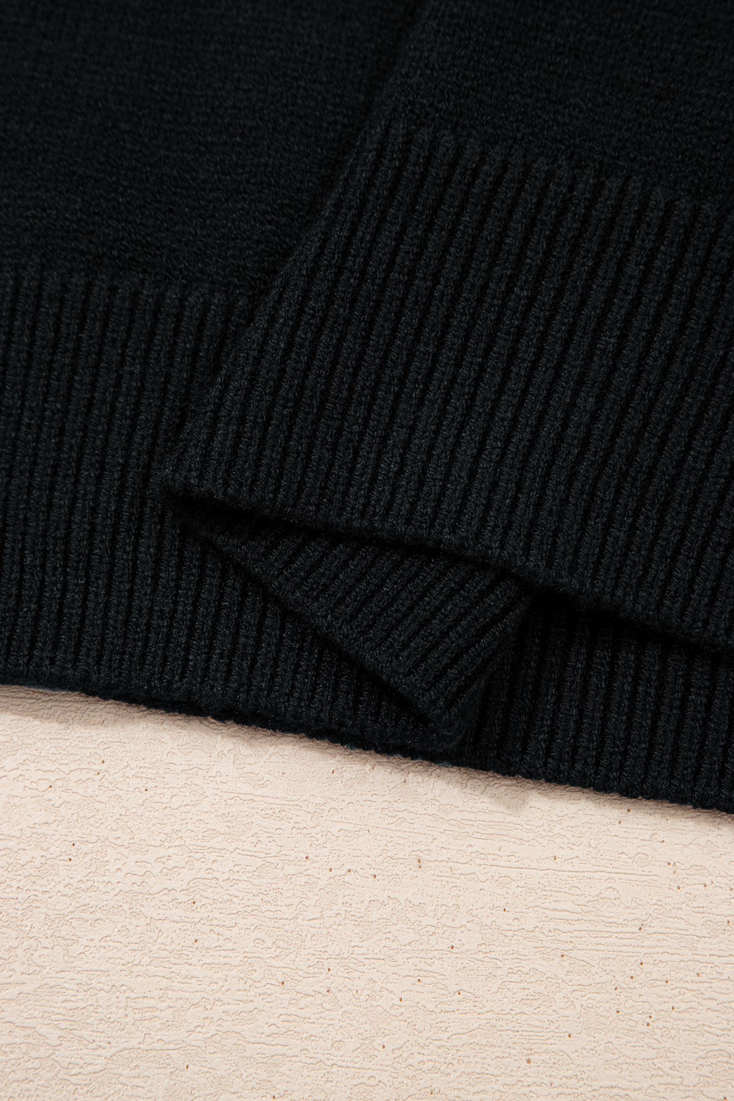 Sleeveless Knit Sweater Vest for Women – Contrast Denim Patchwork Collar, Summer Shift Silhouette Top - Detail View 11
