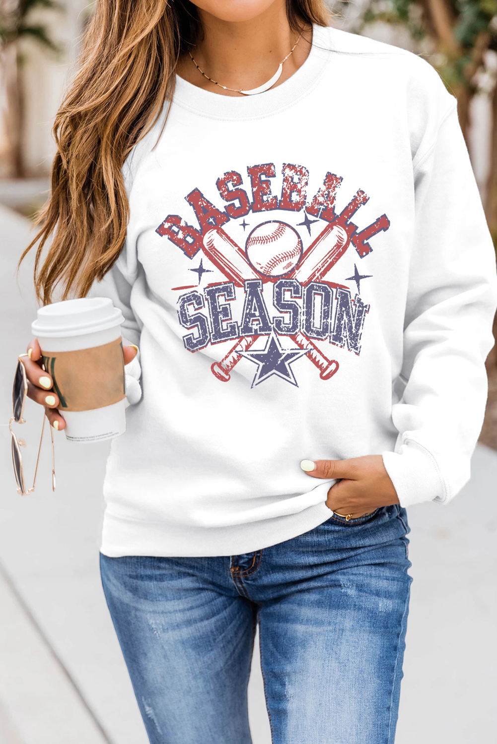 Soft and Comfortable Women's Graphic Sweatshirt - Perfect for Spring and Fall - Detail View 3