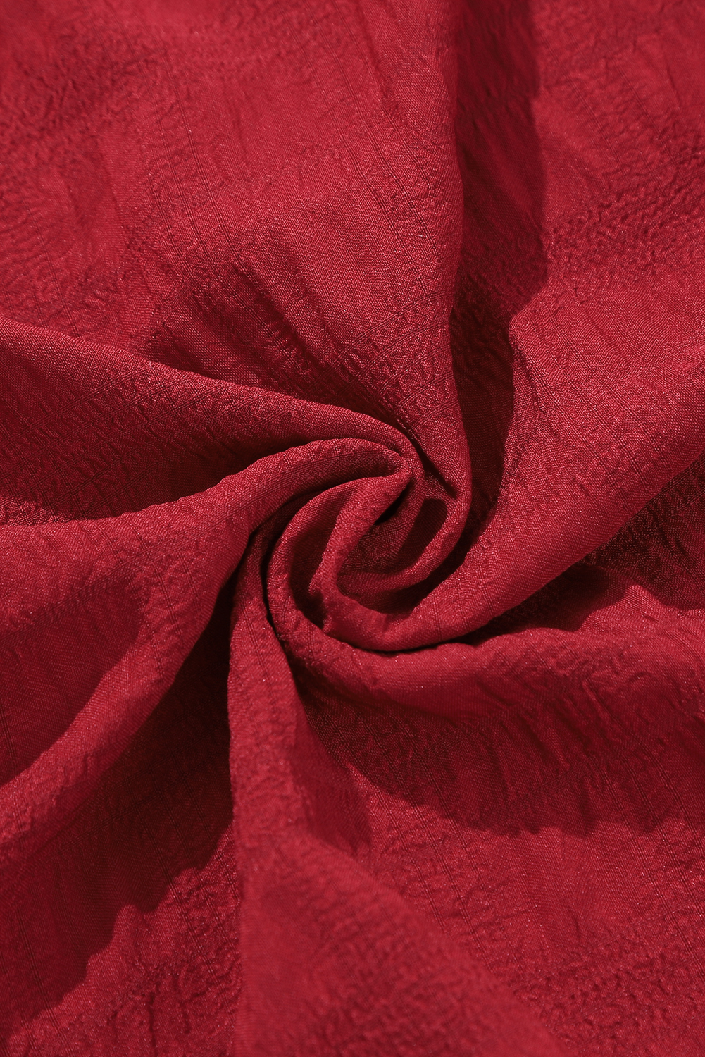 Chic Fit and Flare Plus Size Dress: Fiery Red, U Neck, Perfect for Daily Wear - Detail View 19