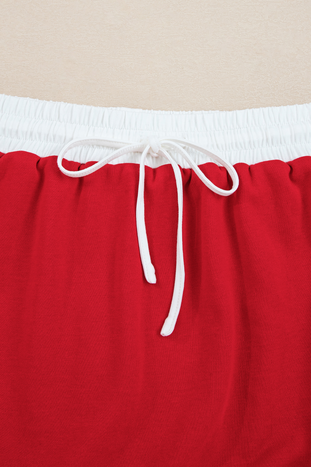 Trendy Women's Mini Skirt Set - Long Sleeve Pullover with Varsity Stripes - Detail View 11