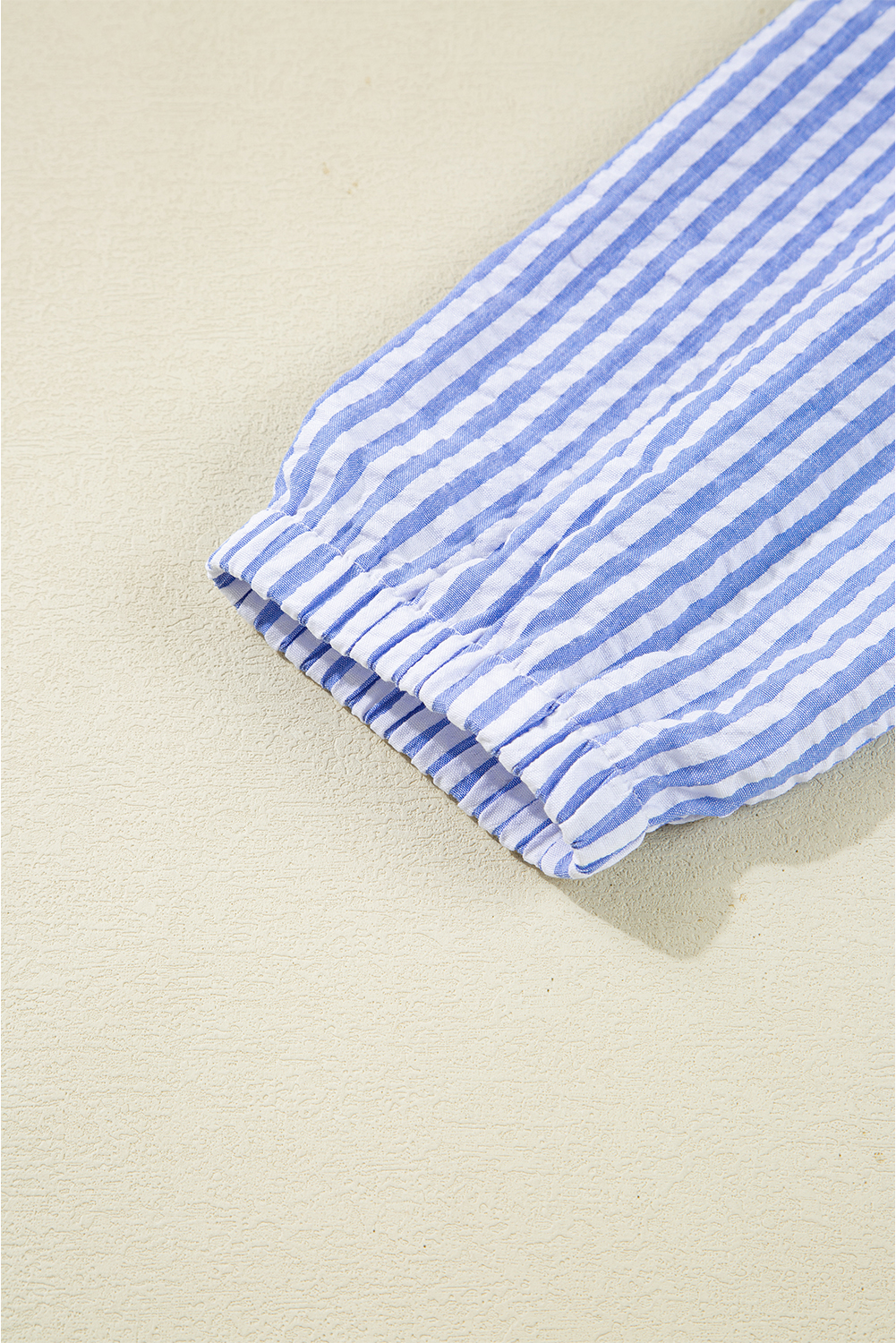Casual Spring Dress for Women - Tiered Shift Design with Classic Pinstripes - Detail View 11