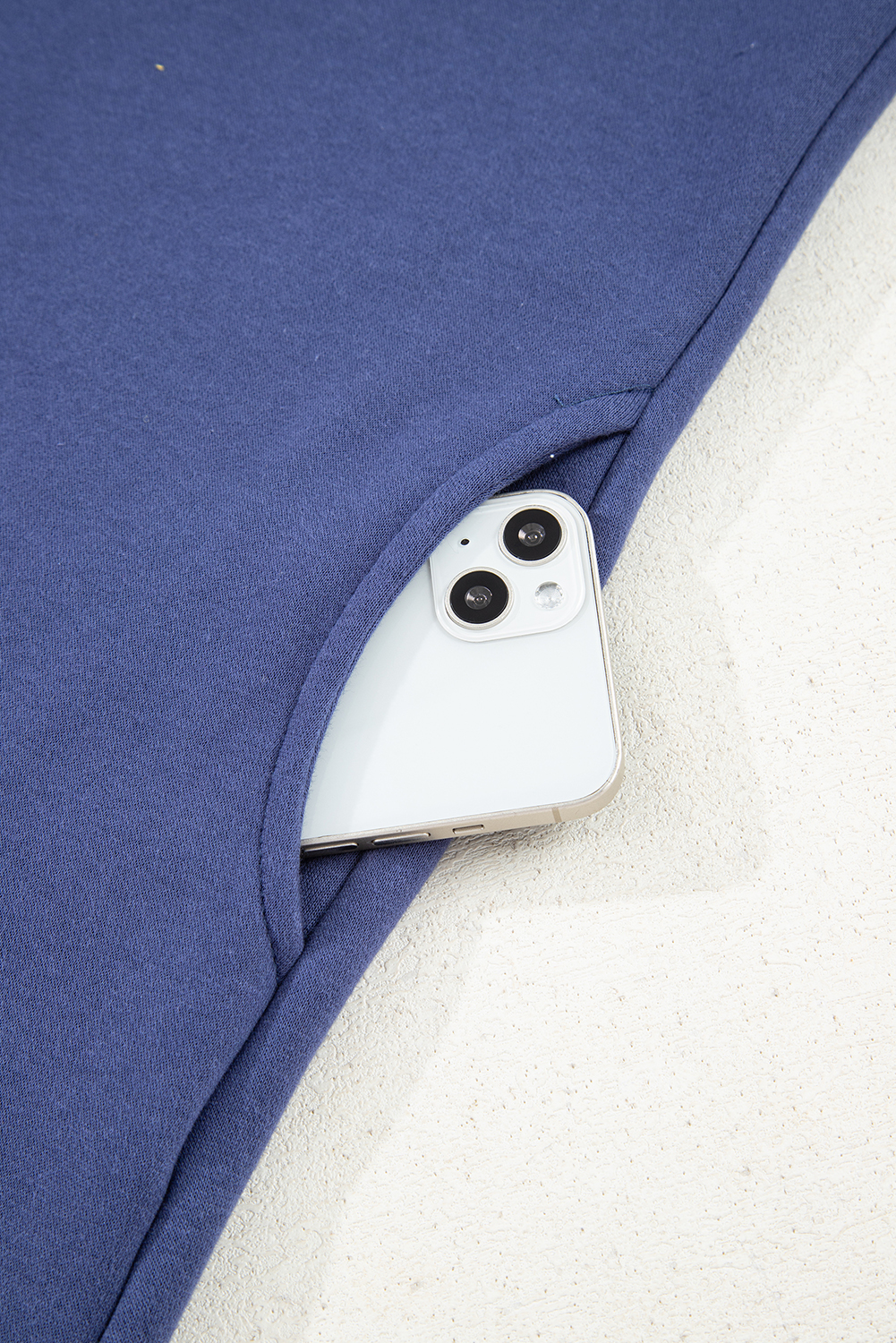 Stylish Oversized Hoodie in Dirty Blue - Perfect for Daily Wear in Fall & Autumn - Detail View 11