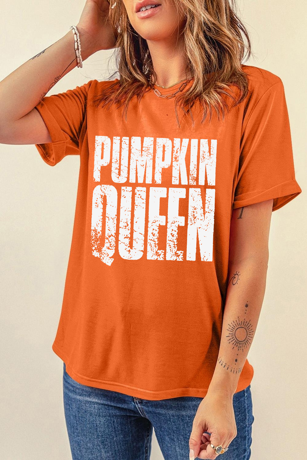 Stylish and Fun Women's Halloween Graphic Tee - Perfect for Summer Days - Detail View 3