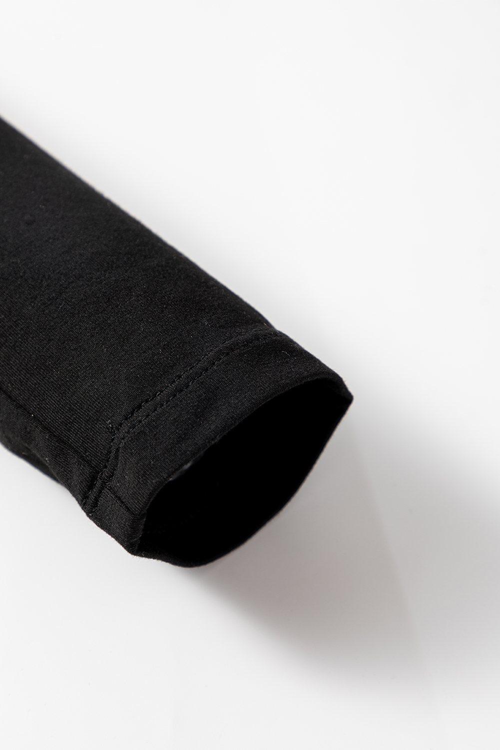 Versatile Black Fitted Top with Decorative Details - Perfect for Fall & Autumn - Detail View 7