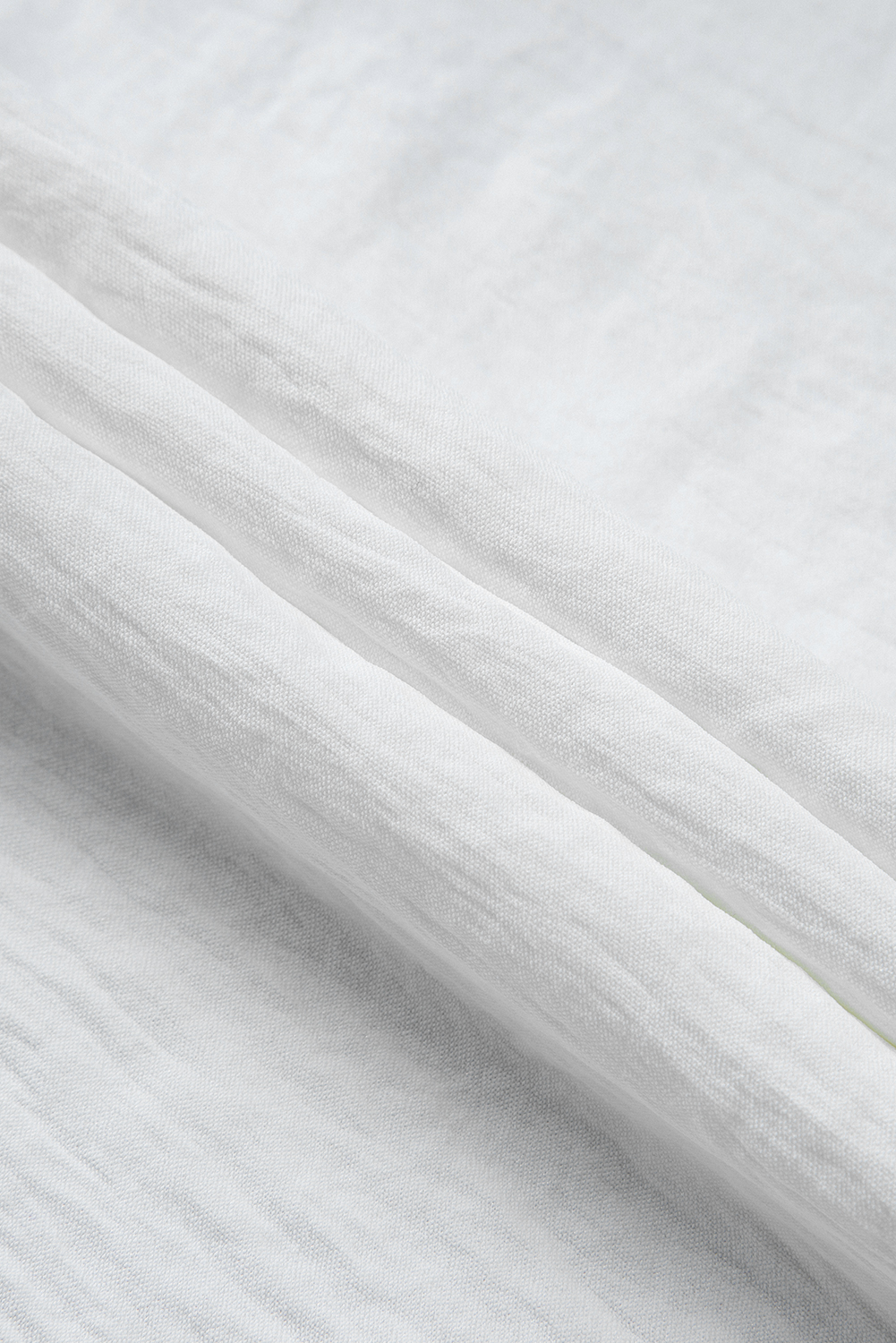 Casual Yet Elegant White Blouse with Batwing Sleeves - Lightweight Polyester for Comfortable Summer Style - Detail View 15