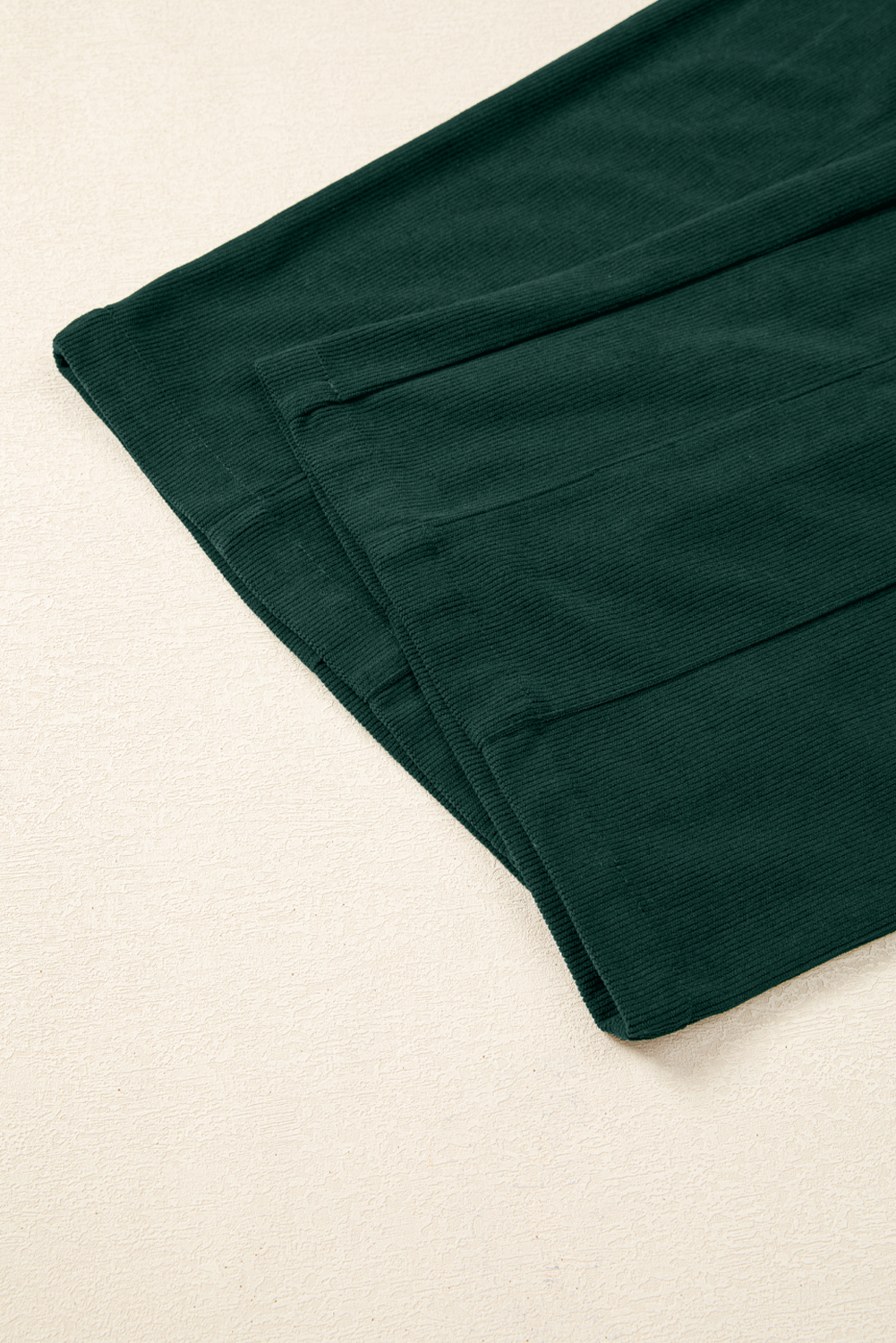 Women's Evergreen Corduroy V Neck Sleeveless Jumpsuit with Patched Pocket - Detail View 9