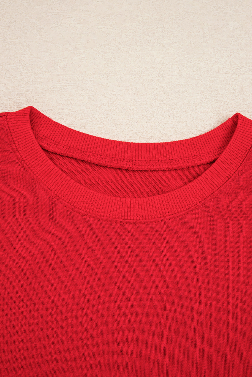 Trendy Women's Mini Skirt Set - Long Sleeve Pullover with Varsity Stripes - Detail View 7