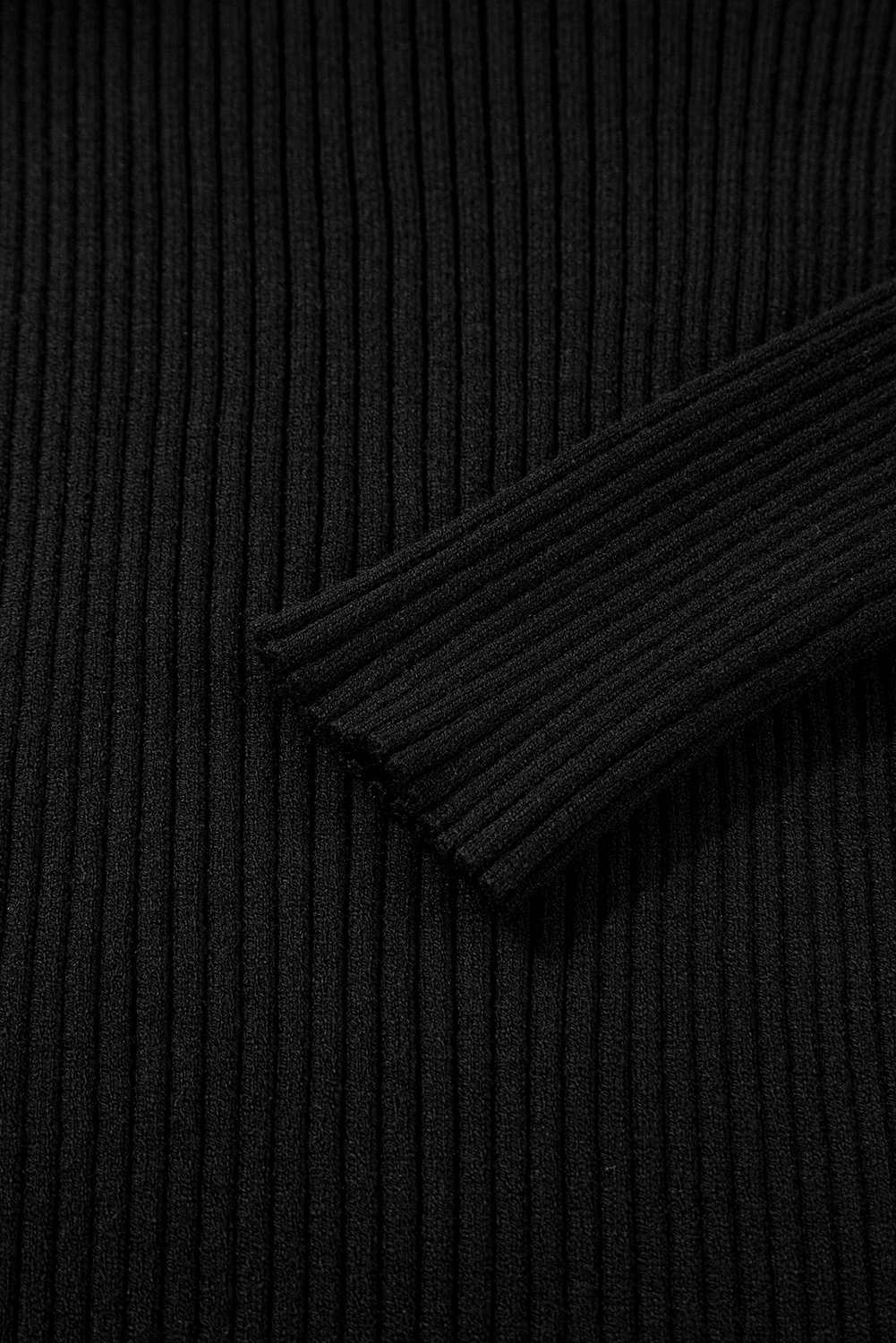 Chic Ribbed Knit Sweater for Women - Perfect for Daily Wear in Autumn - Detail View 11