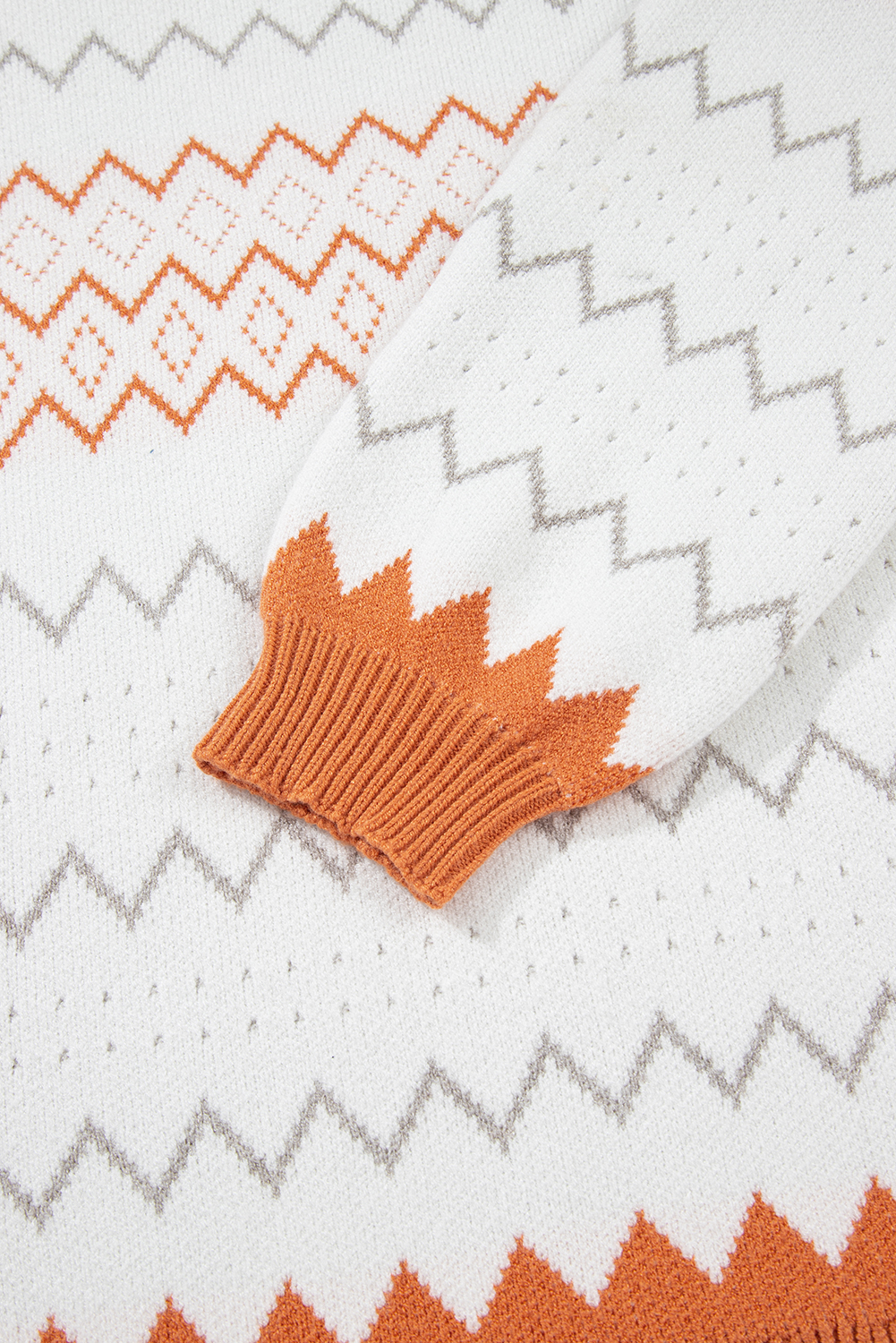 Fashionable Round Neck Knitted Pullover - Perfect for Daily Wear in Autumn - Detail View 19