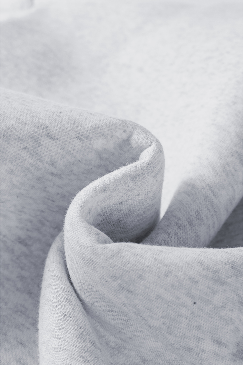 Light Grey Puff Sleeve Sweatshirt - Stylish and Comfortable for Daily and Vacation Wear - Detail View 11