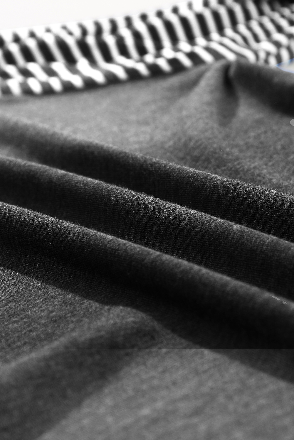 Trendy Round Neck Loose Fit Long Sleeve T-Shirt - Perfect for Fall & Autumn - Detail View 11