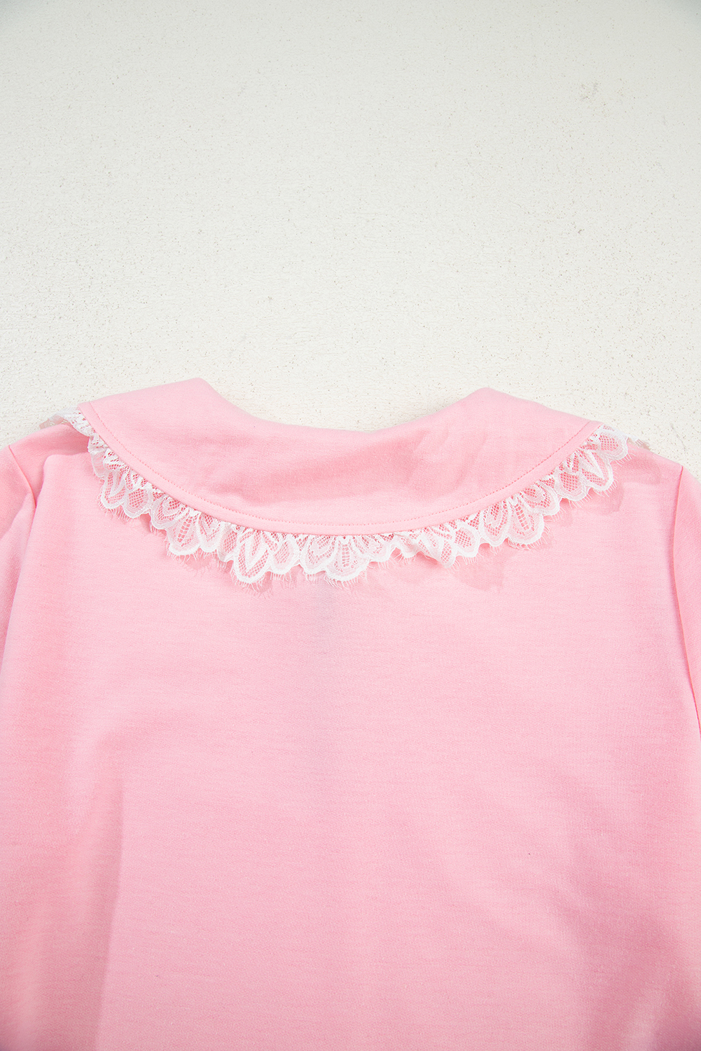 Stylish Southern Belle Long Sleeve Pink Sweatshirt with High Waist Skirt Set - Detail View 14