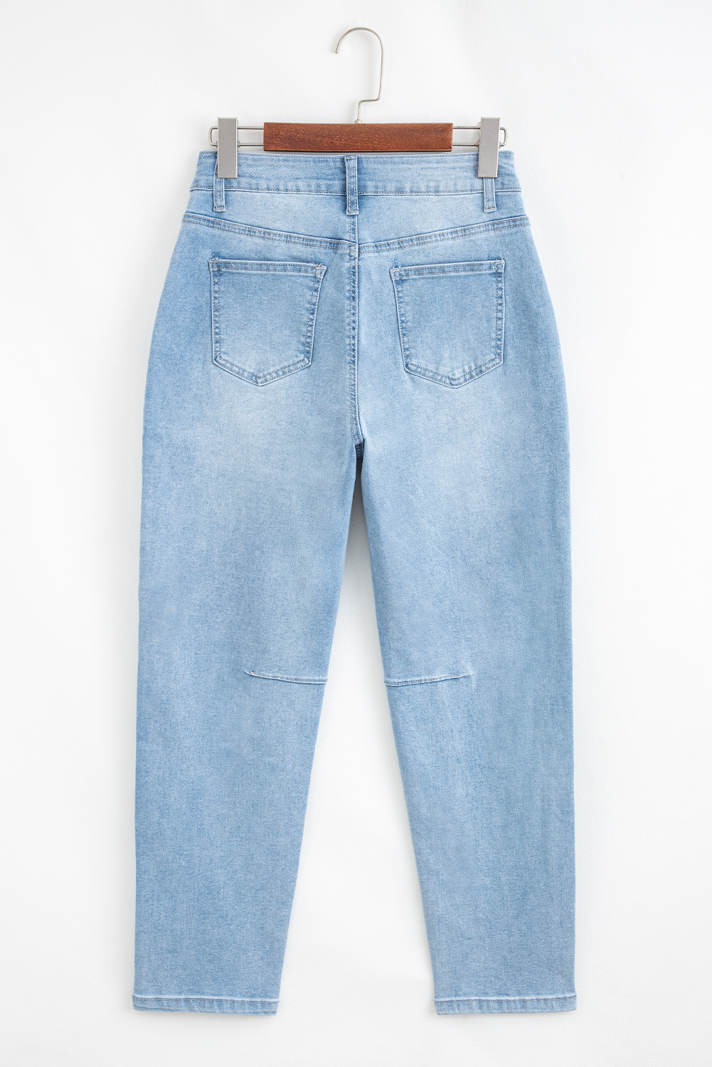 Trendy High Waist Barrel Jeans for Women - Comfortable and Durable - Detail View 6