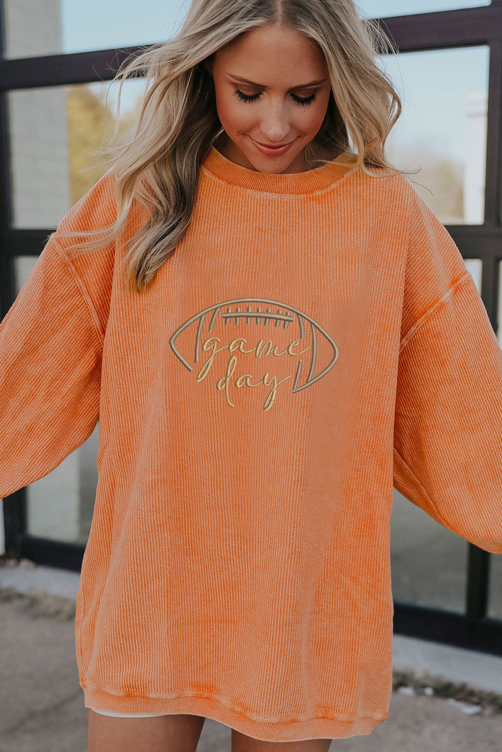 Comfortable 100% Polyester Long Sleeve Sweatshirt - Perfect for Daily Wear - Detail View 3