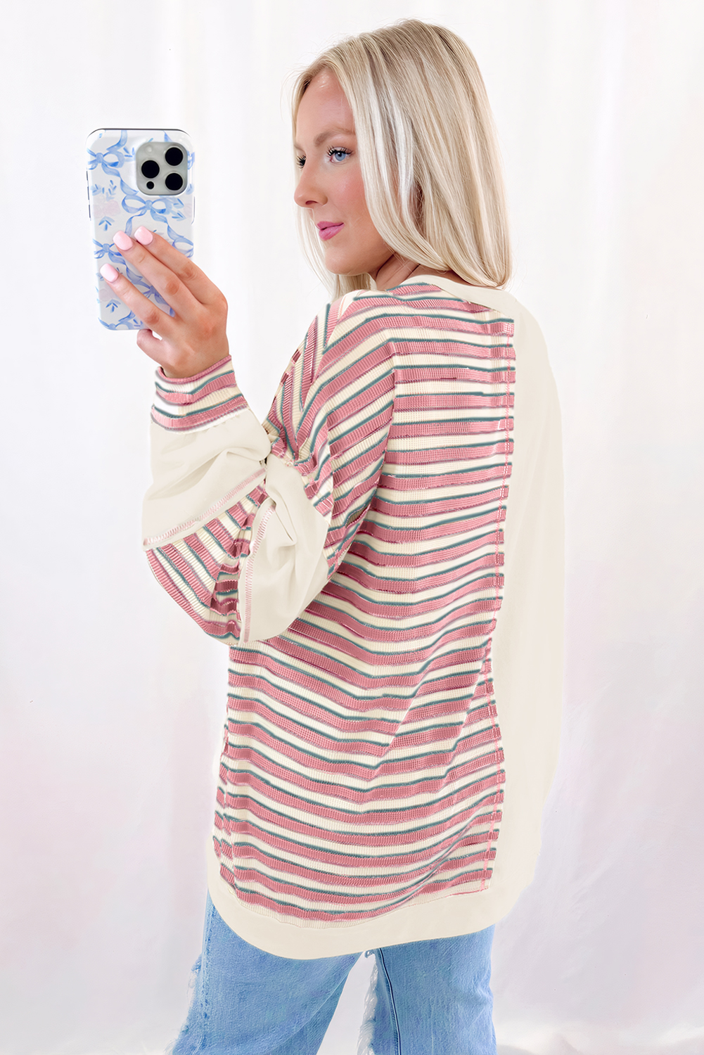 Trendy Shift Silhouette Oversized Pullover for Daily Wear - Fall & Autumn - Detail View 7