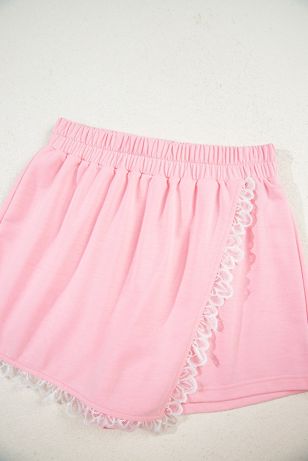 Cute Fall & Autumn Pink Two Piece Set with Lace Details - Perfect for Daily Wear - Detail View 11