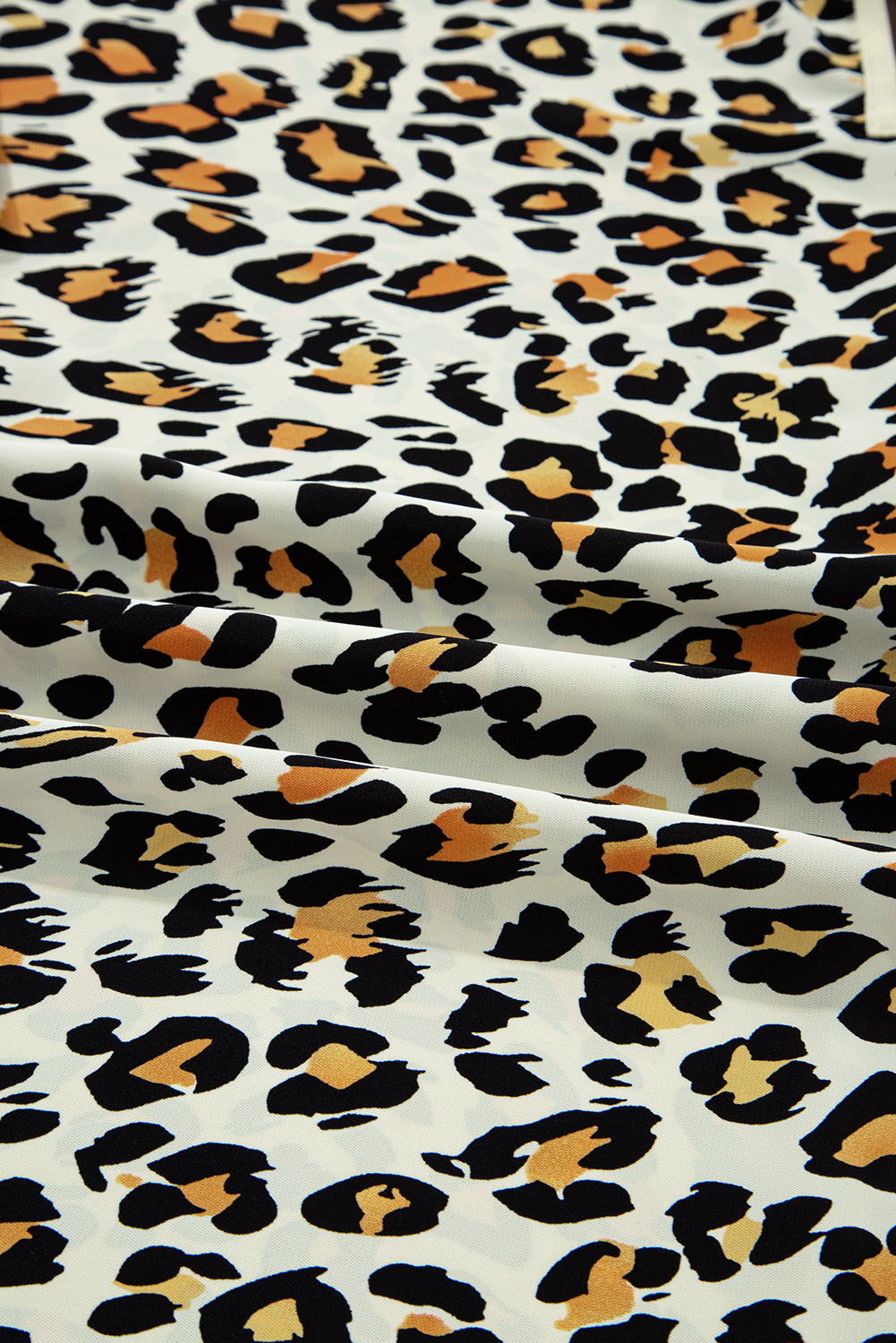 Casual Long Sleeve Blouse for Women - Trendy Leopard Print Design Perfect for Spring - Detail View 7