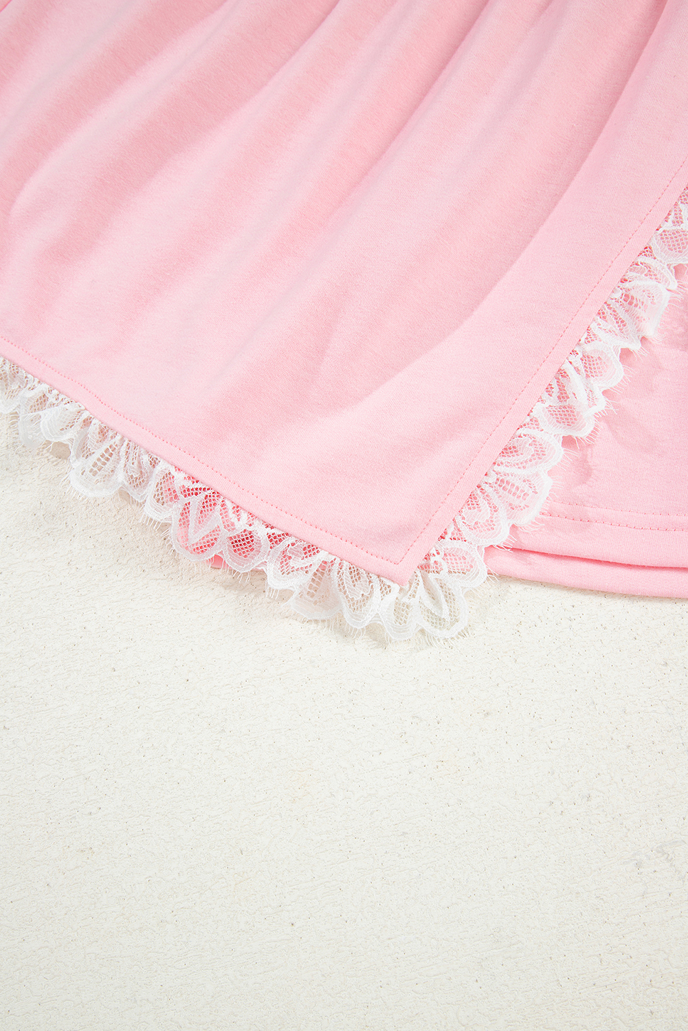 Stylish Southern Belle Long Sleeve Pink Sweatshirt with High Waist Skirt Set - Detail View 10