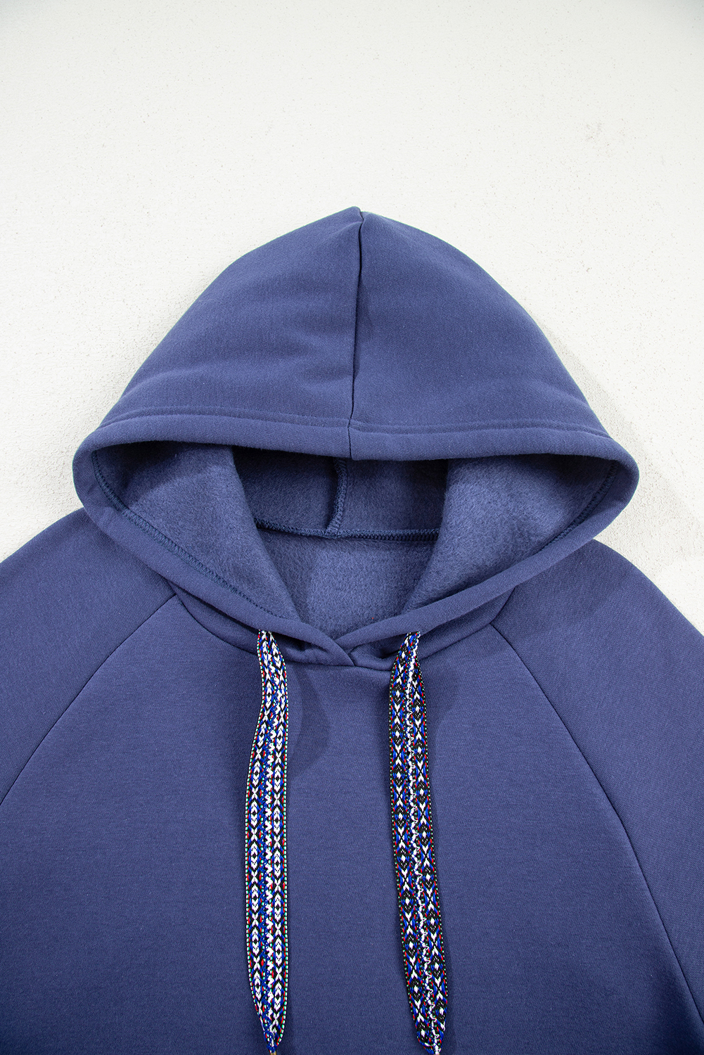 Casual Long Sleeve Hooded Tunic - Soft Fleece Lining for Ultimate Comfort - Detail View 6