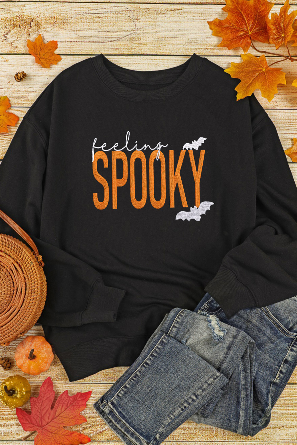 Cozy and Stylish Women's Fall Sweatshirt - Perfect for Halloween Celebrations - Detail View 7