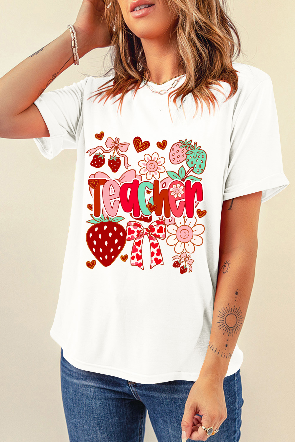 Soft Lightweight Cotton Blend Casual Tee - Perfect for Summer Days - Detail View 3