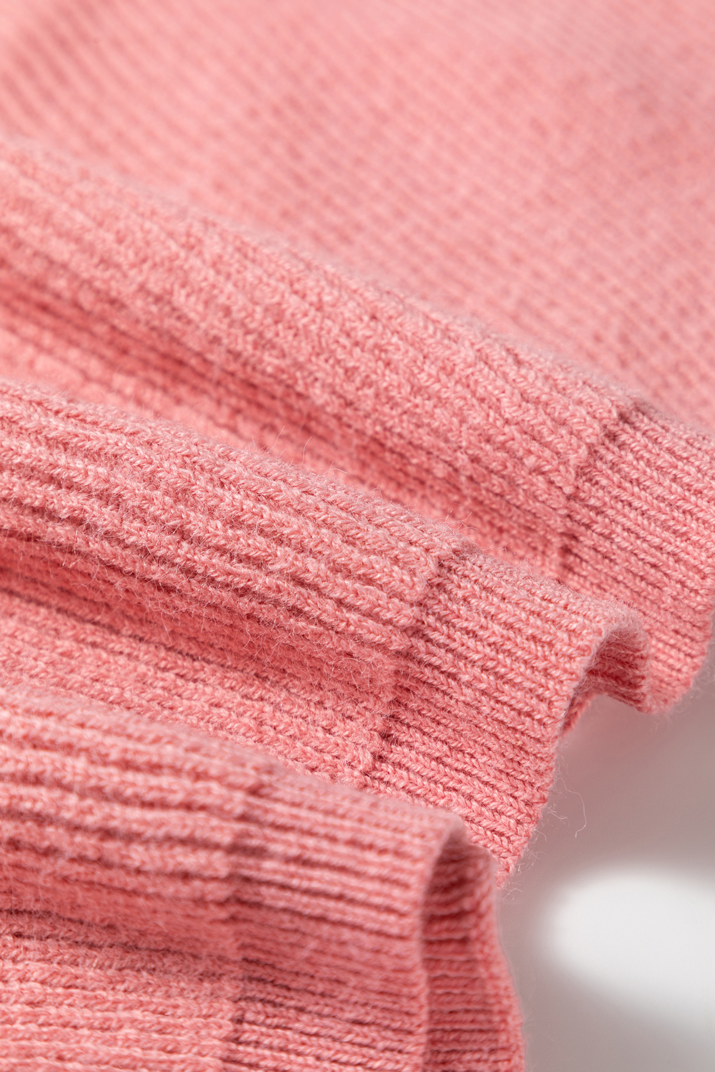 Comfortable and Stylish Plus Size Ribbed Knit Sweater - Perfect for Fall & Autumn - Detail View 11