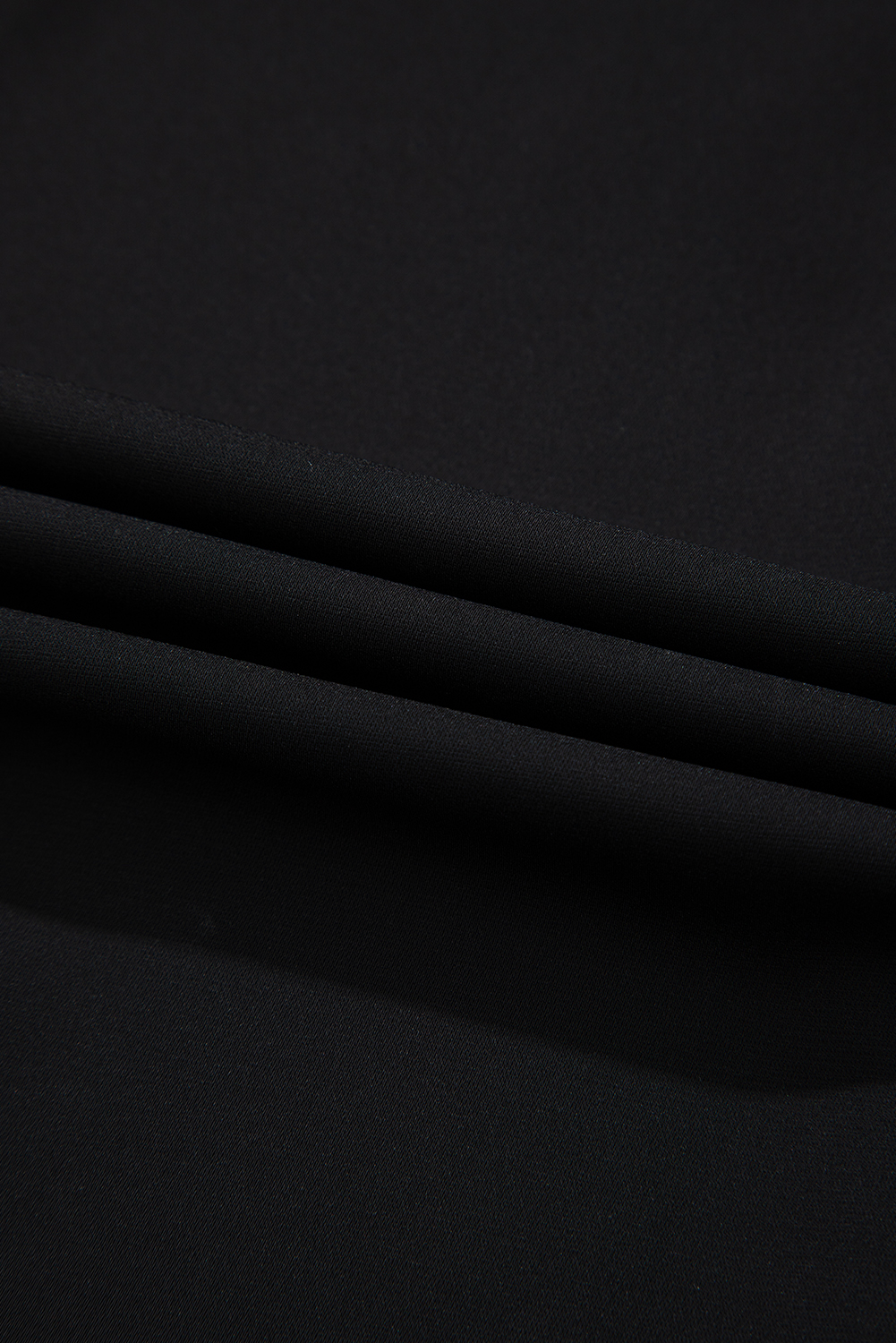 Elegant Black Casual Blouse with Short Petal Sleeves - Perfect for Daily Wear - Detail View 10