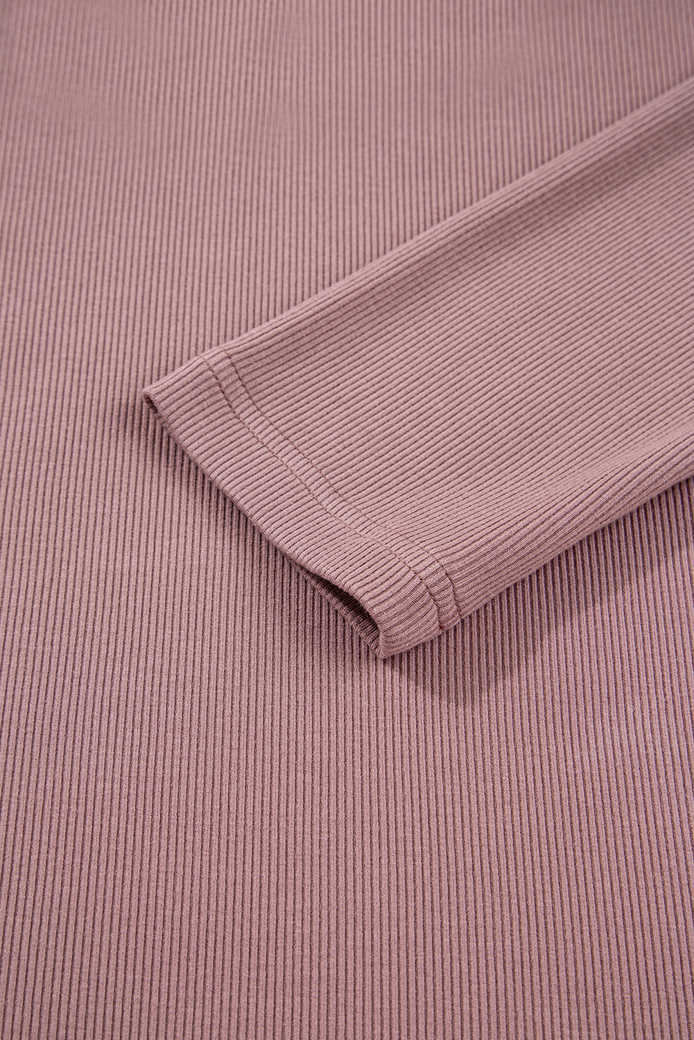 Stylish Long Sleeve Sheath Top in Old Rose - Perfect for Daily Wear and Vacations - Detail View 10