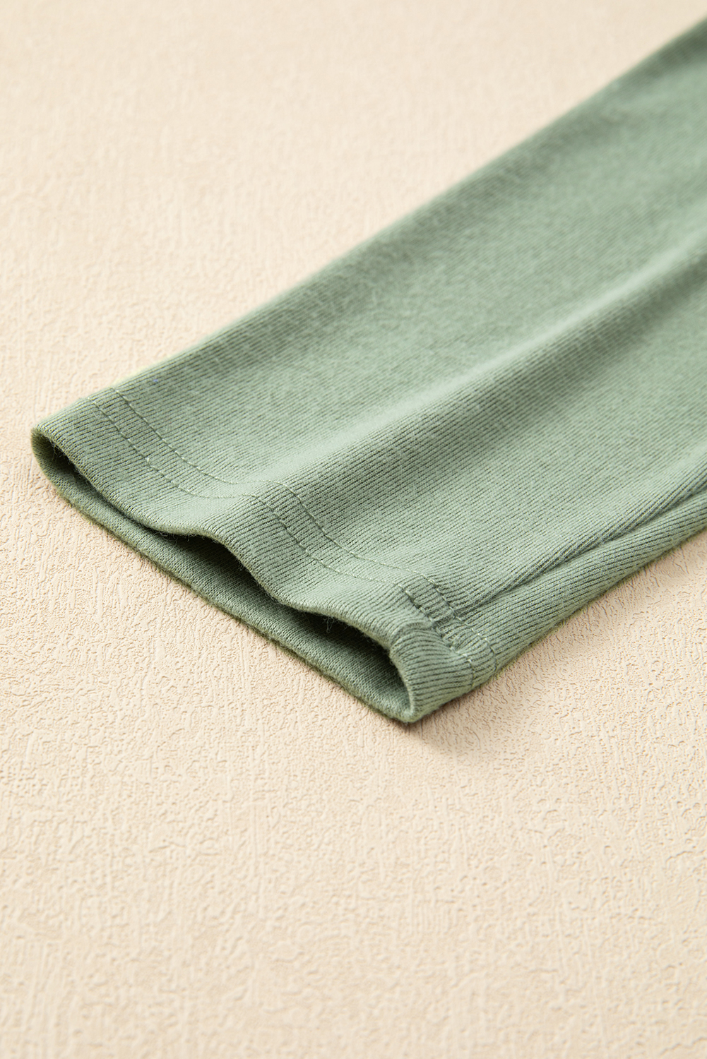 Women's Top, Laurel Green, Solid Color, Raglan Sleeve, Long Sleeve, Casual Style, Fall Fashion, Daily Wear, Comfortable, Shift Silhouette, Round Neck, Versatile, Trendy - Detail View 20