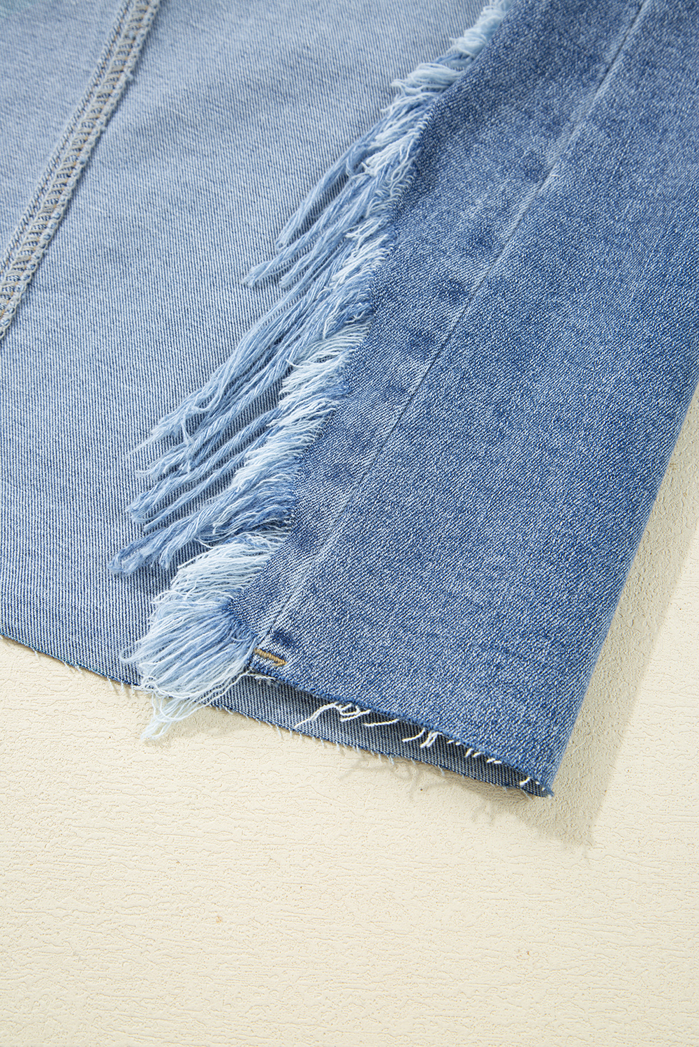 Women's High Waist Distressed Denim Midi Skirt - Perfect for Rock & Music Occasions - Detail View 11