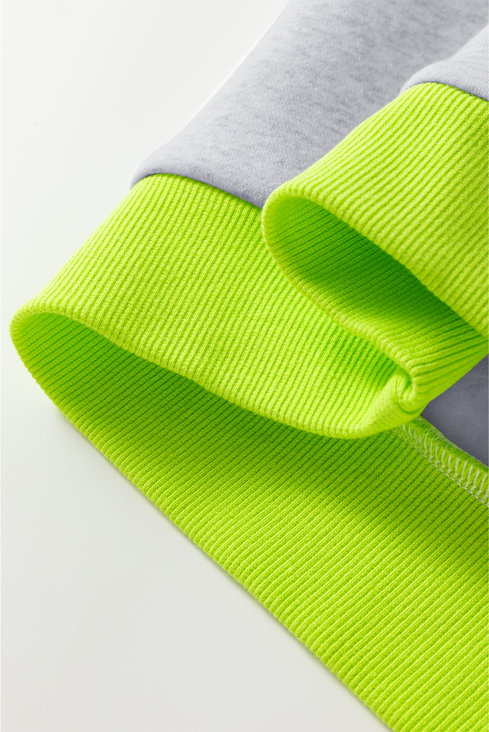 Casual Long Sleeve Sweatshirt with Colorblock Patchwork Design - Perfect for Fall - Detail View 10