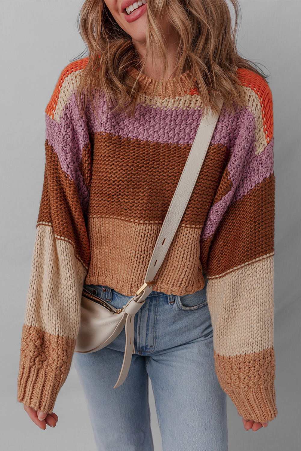 Cozy and Versatile Women's Crop Sweater - Ideal for Daily Wear and Layering - Detail View 7