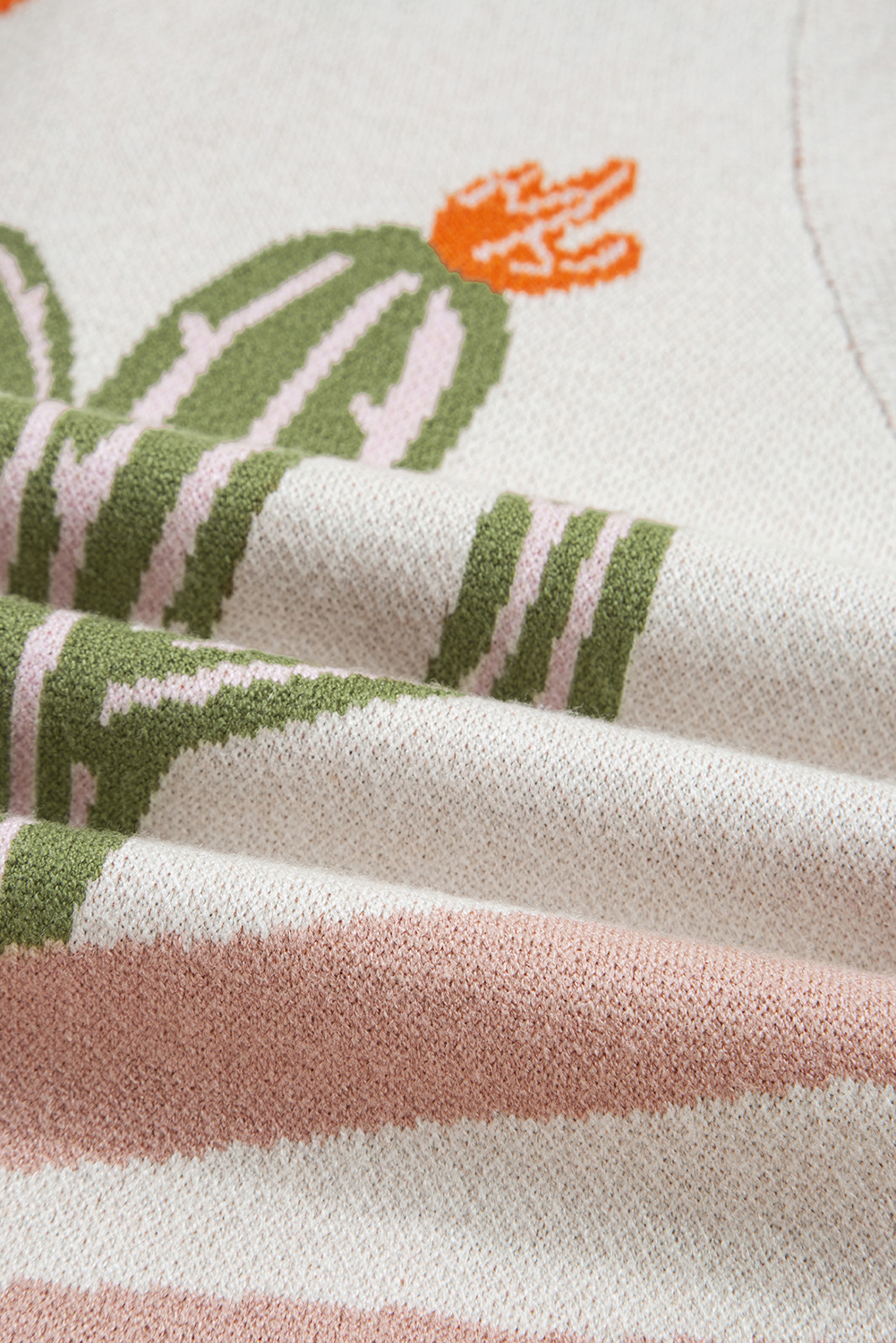 Cozy Apricot Buttoned Front Sweater - Ideal for Magic Las Vegas Shows and Casual Outings - Detail View 11