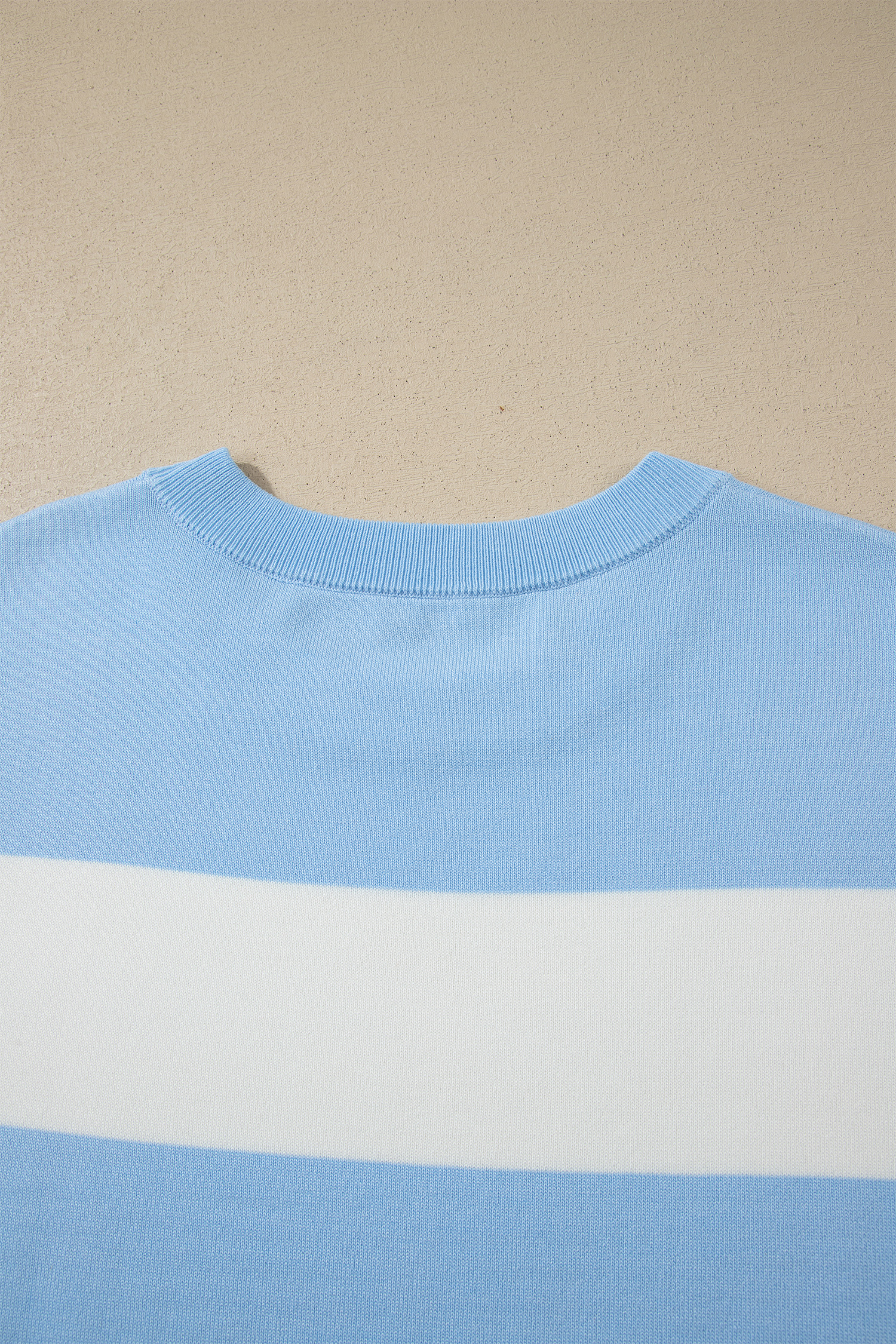 Casual Striped Plus Size Sweater for Women – Lightweight Viscose Round Neck Summer Top - Detail View 5
