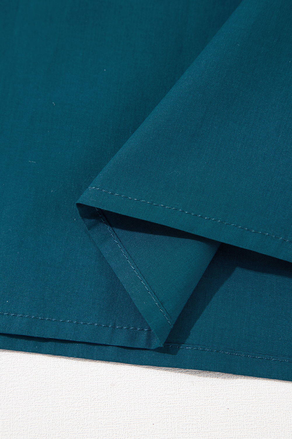 Stylish Colorblock V Neck Dress for Women - Puff Sleeve Design, Perfect for Summer - Detail View 11
