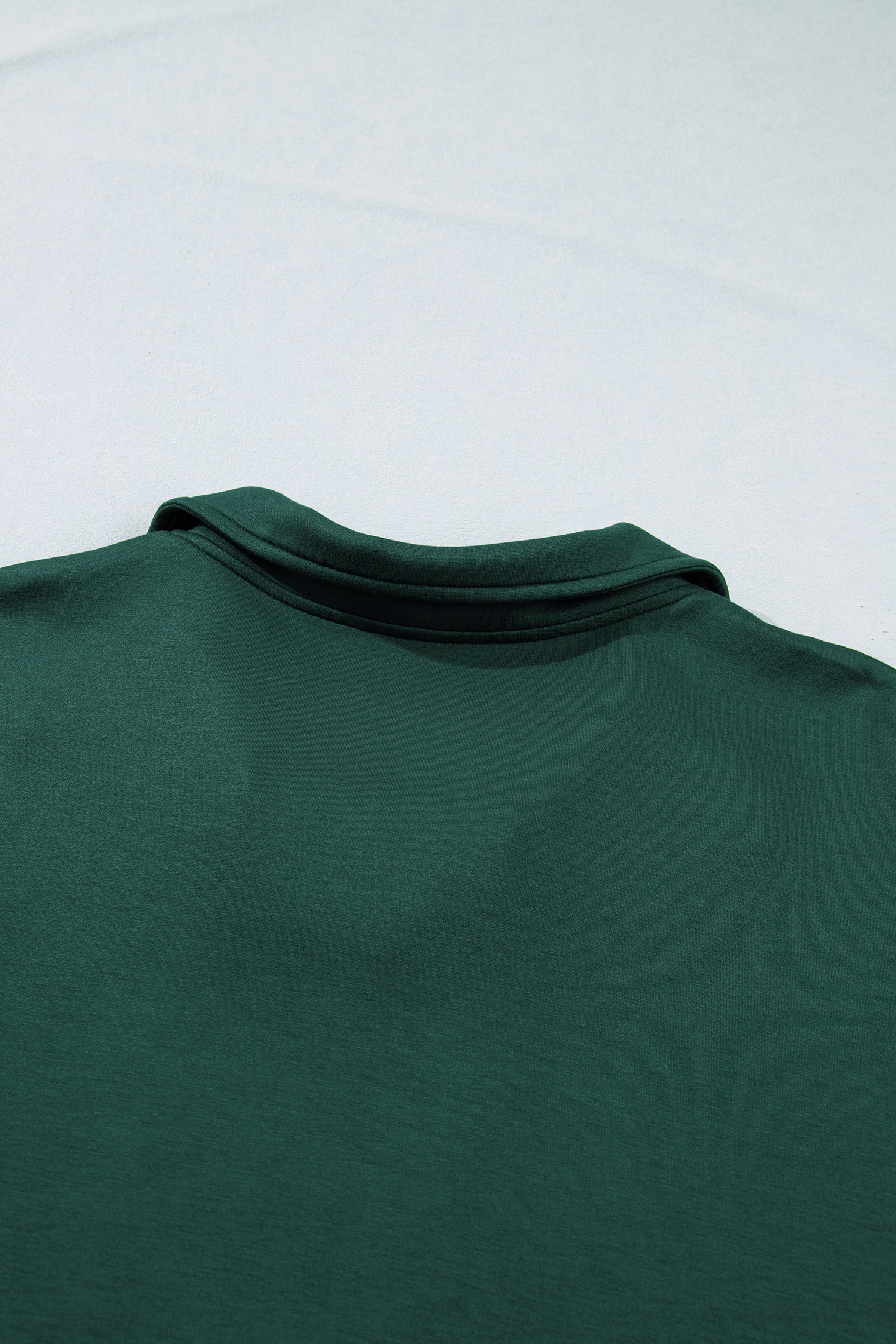 Women's Evergreen Studded Shift Dress – Zip Up V-Neck Short Sleeve Casual Dress, Thoughtful Gift for Her - Detail View 6