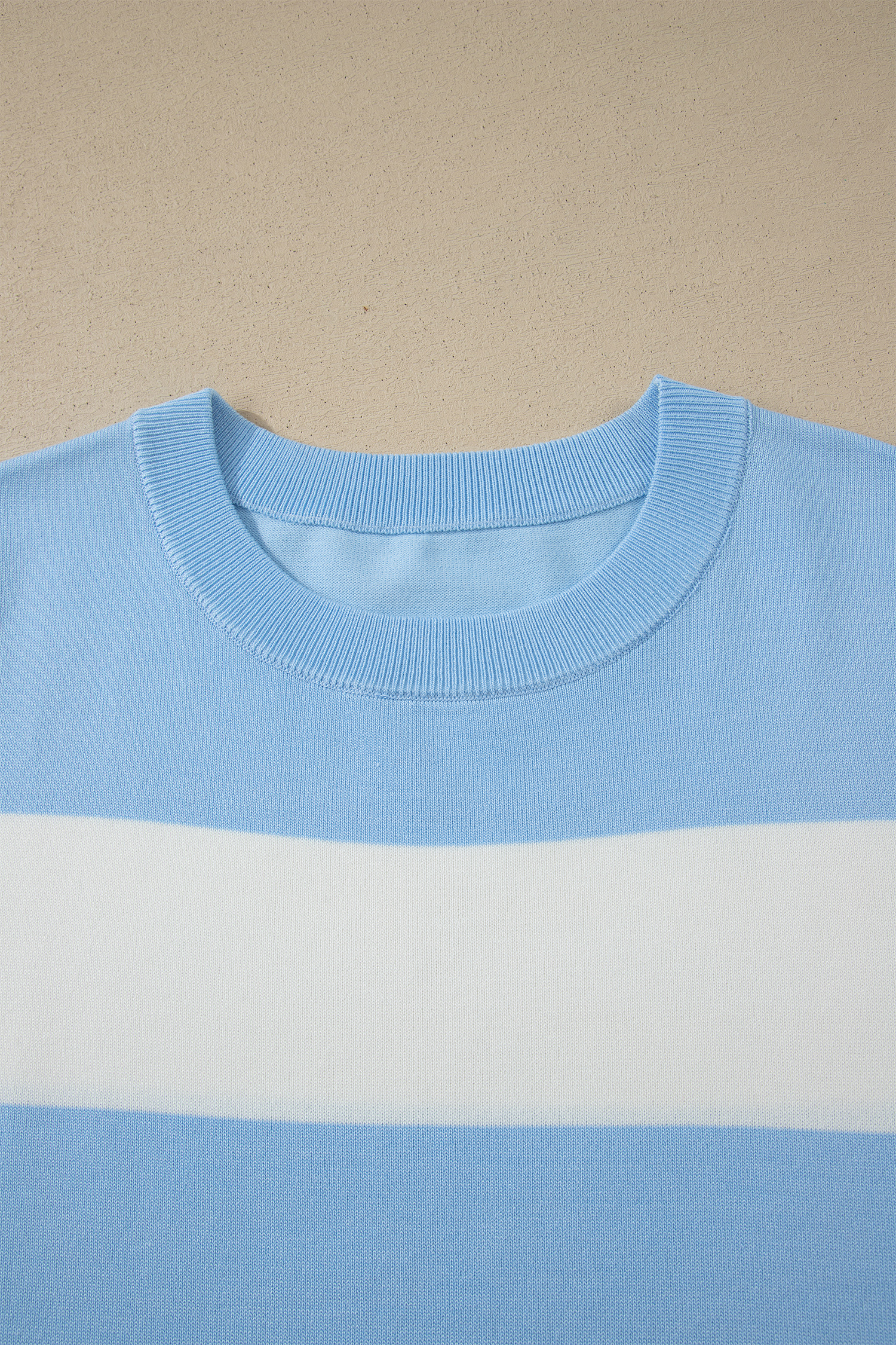Casual Striped Plus Size Sweater for Women – Lightweight Viscose Round Neck Summer Top - Detail View 8