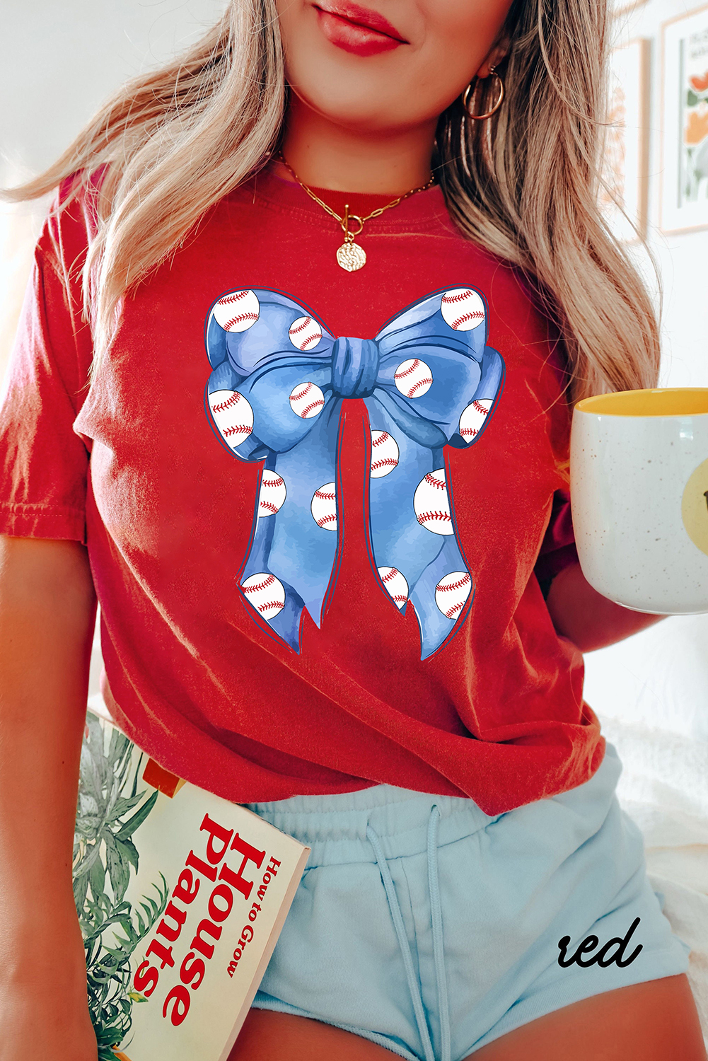 Relaxed Fit Short Sleeve Tee with Unique Bow Design - Ideal for Game Day and Casual Outings - Detail View 3