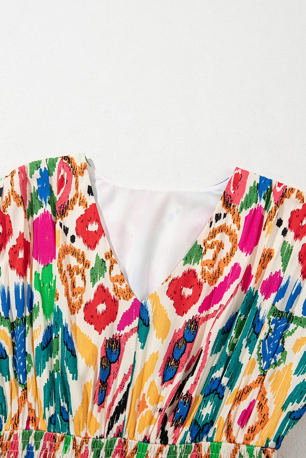 Elegant High Waist A-Line Mini Dress - Perfect for Summer Vacations - Detail View 11