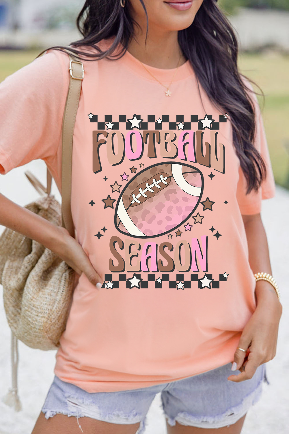 Comfortable Women's Short Sleeve Graphic Tee - Perfect for Tailgating and Everyday Wear - Detail View 7