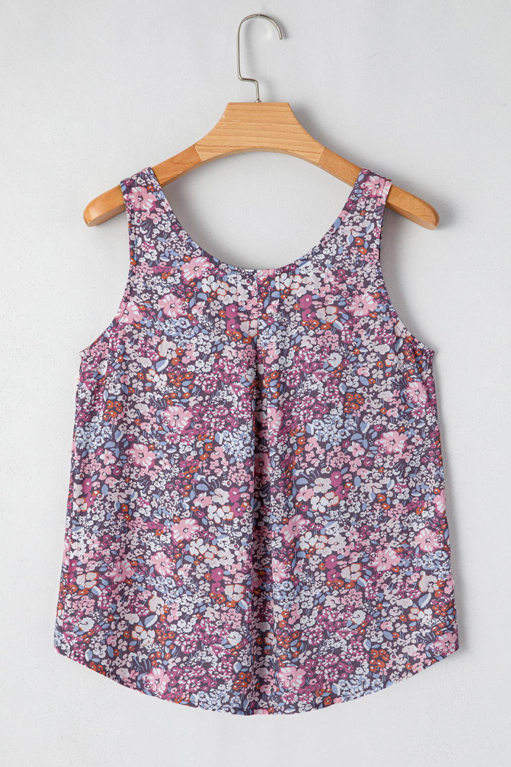 Trendy Women's Bohemian Style Yellow Floral Tank - Ideal for Daily Wear - Detail View 7