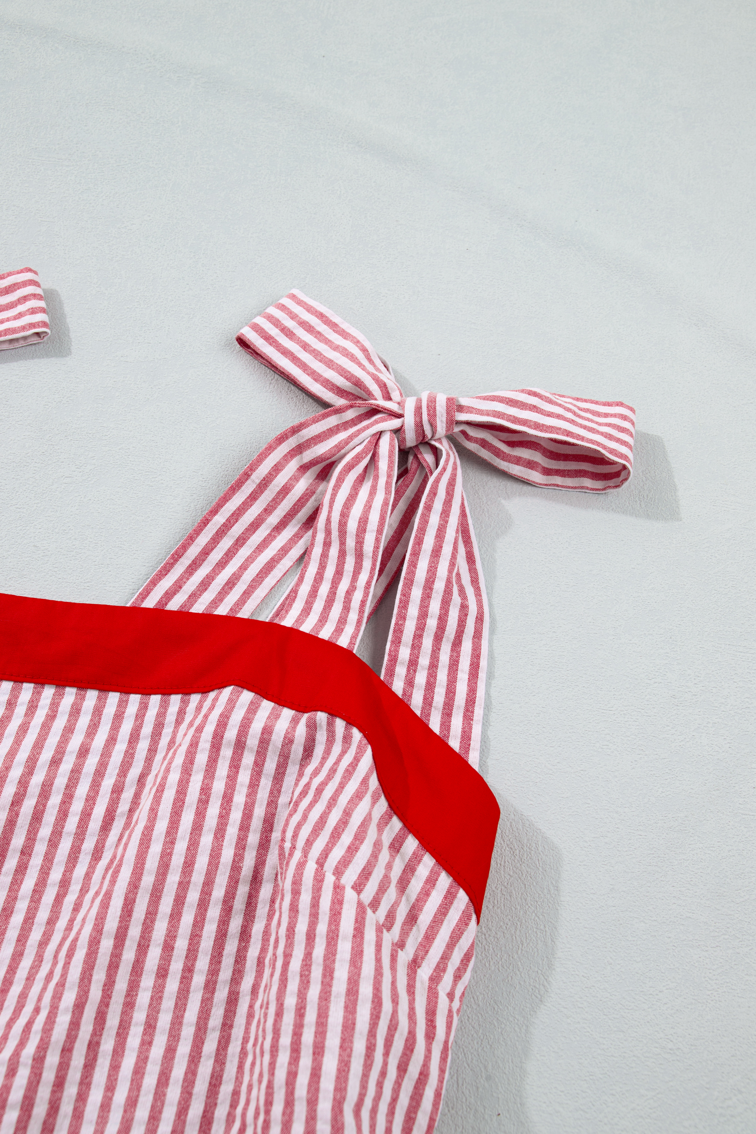 Southern Belle Style Striped Maxi Dress – Sleeveless Ruffle Hem Dress for Summer Daily Wear - Detail View 8