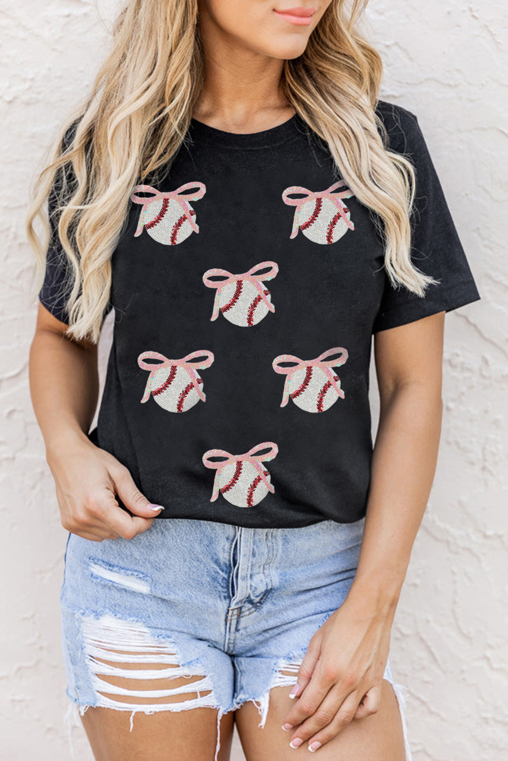 Casual Short Sleeve Round Neck Tee - Perfect for Daily Wear and Sports Events - Detail View 3