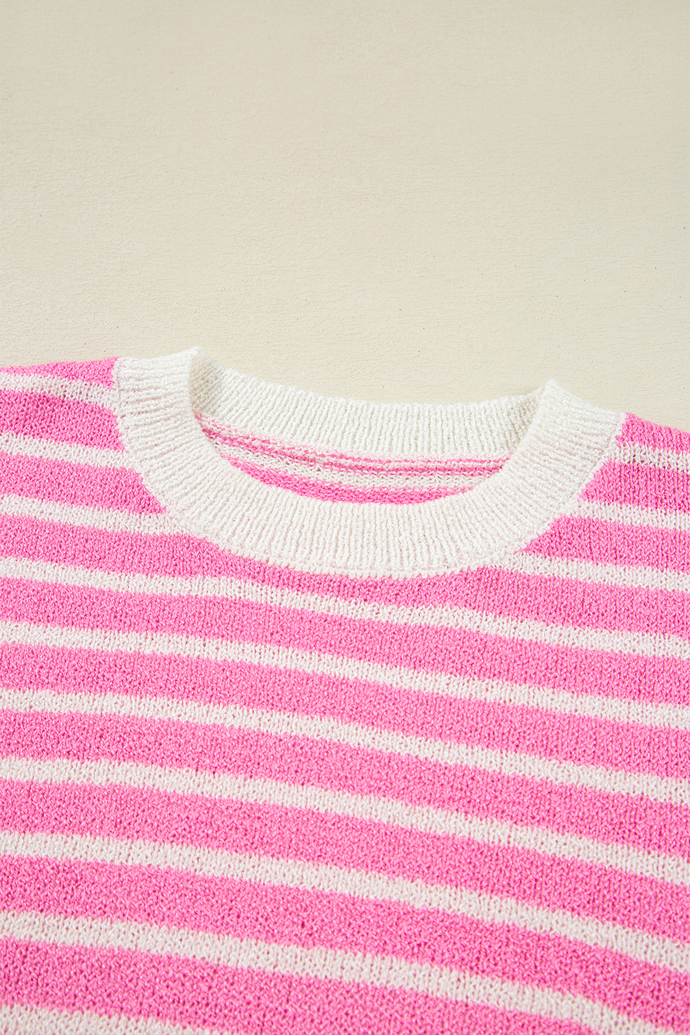 Women's Sweater, Multicolour, Color Block, Striped, Dolman Sleeve, Slit Design, Casual Style, Daily Wear, Fall Fashion, Cozy Pullover, Quality Acrylic, Long Sleeve Top, Patchwork Pattern, Comfortable Fit - Detail View 8