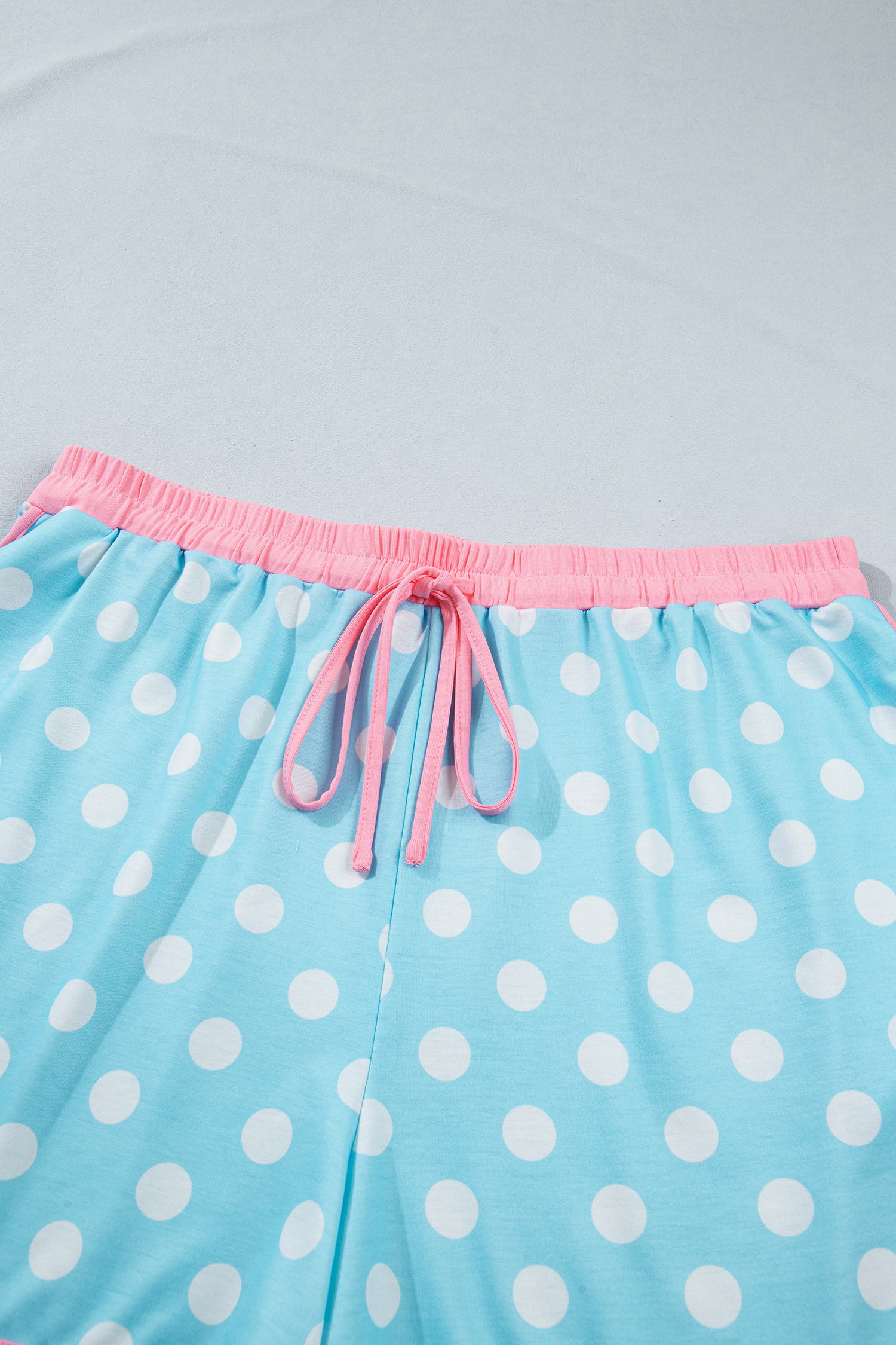 Women's Plus Size Polka Dot Short Set – 2 Piece Summer Outfit, Practical Gift for Her - Detail View 6