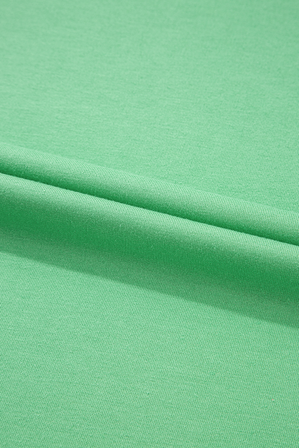 Mint Green Plus Size V Neck Tee and Patched Pocket Drawstring Shorts Set - Detail View 13