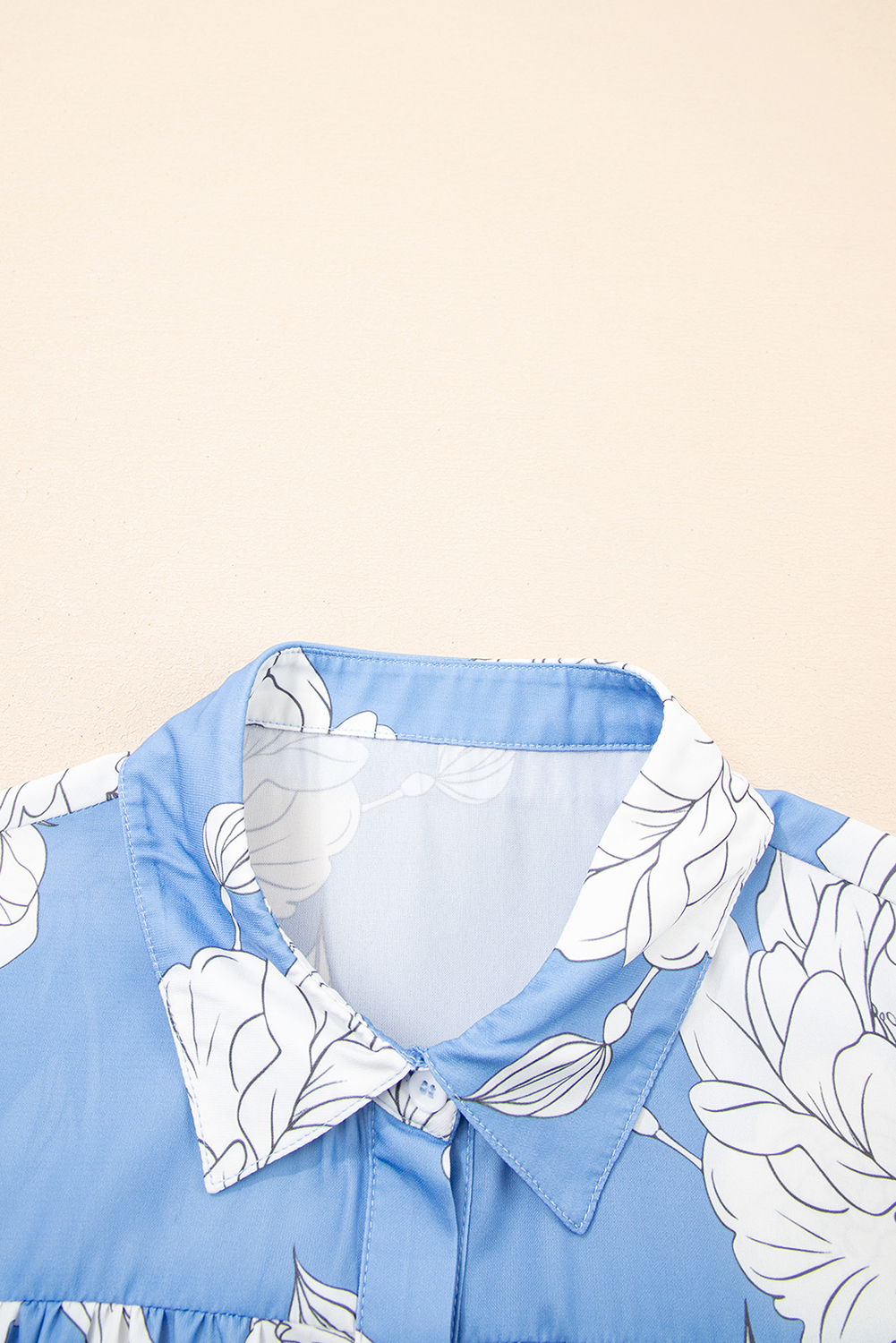 Chic Country Style Floral Shirt for Women - Perfect for Daily Wear in Spring - Detail View 7