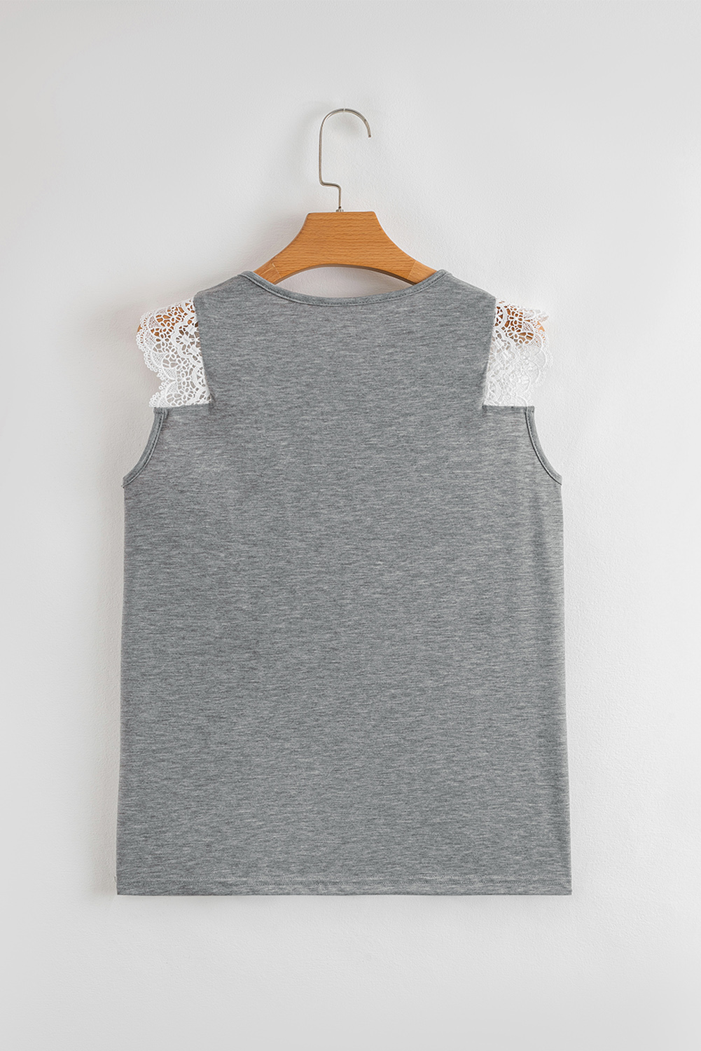 Stylish Casual Tank Top for Women - Gray Color, Perfect for Summer Outfits - Detail View 7
